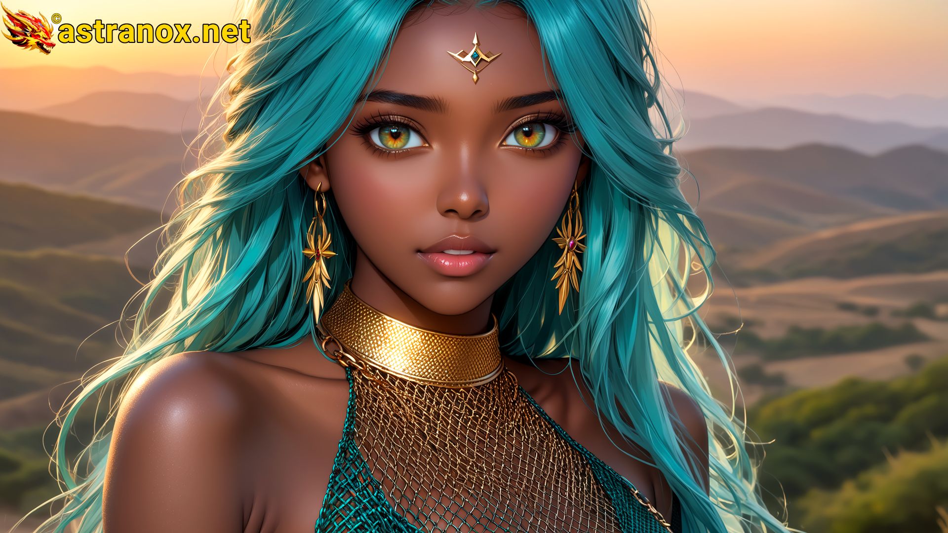 Amazing Young Female at - Download Free 4K Wallpaper Fantasy wallpaper with Eyes and Hair.