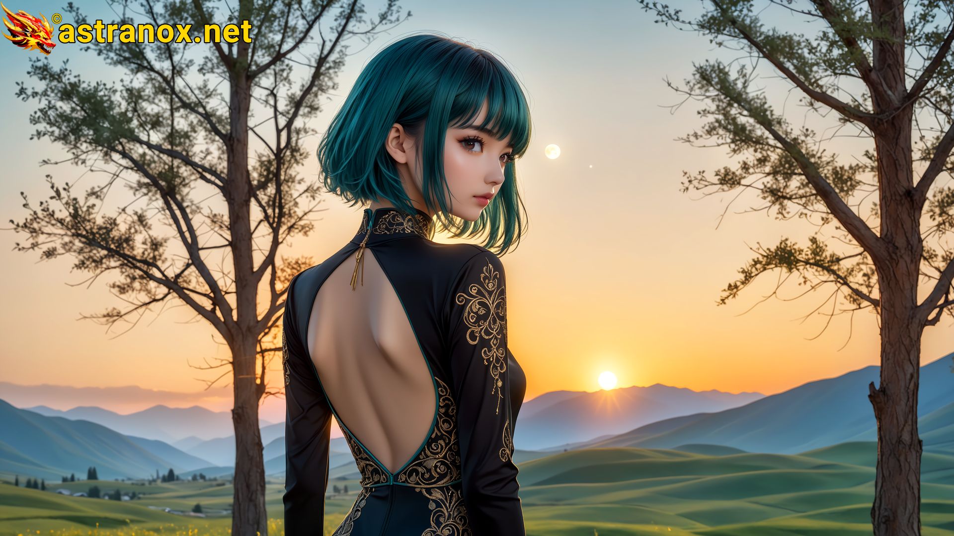 Amazing Young Female at - Download Free 4K Wallpaper Fantasy wallpaper with Eyes and Hair.