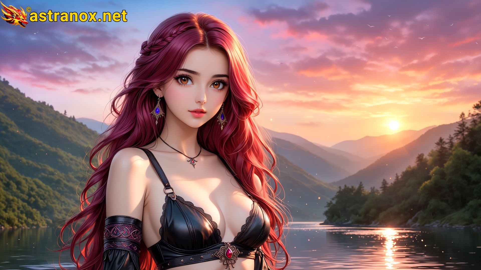 Amazing Young Female at - Download Free 4K Wallpaper Fantasy wallpaper with Eyes and Hair.