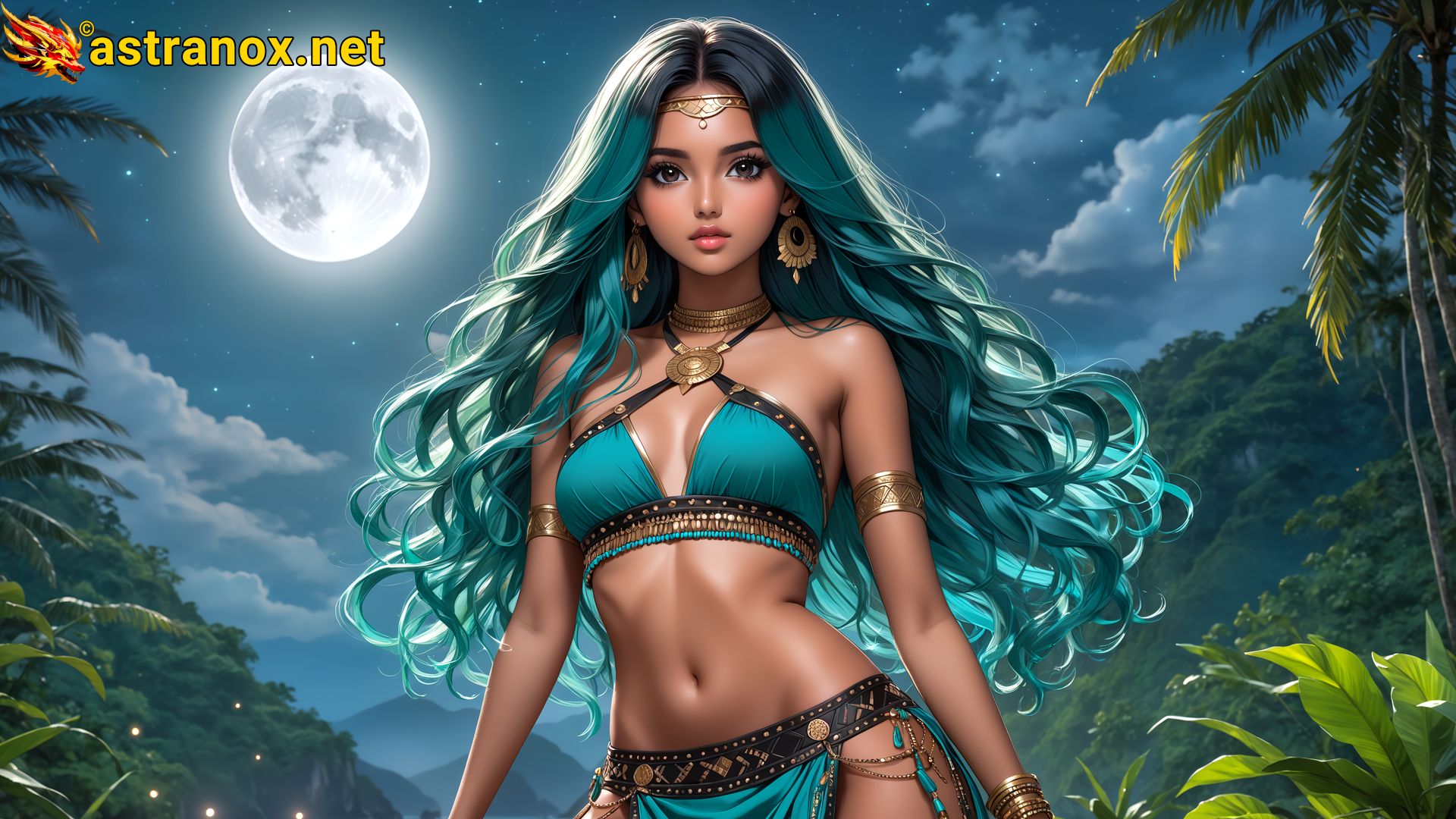 Amazing Young Female at - Download Free 4K Wallpaper Fantasy wallpaper with Eyes and Hair.