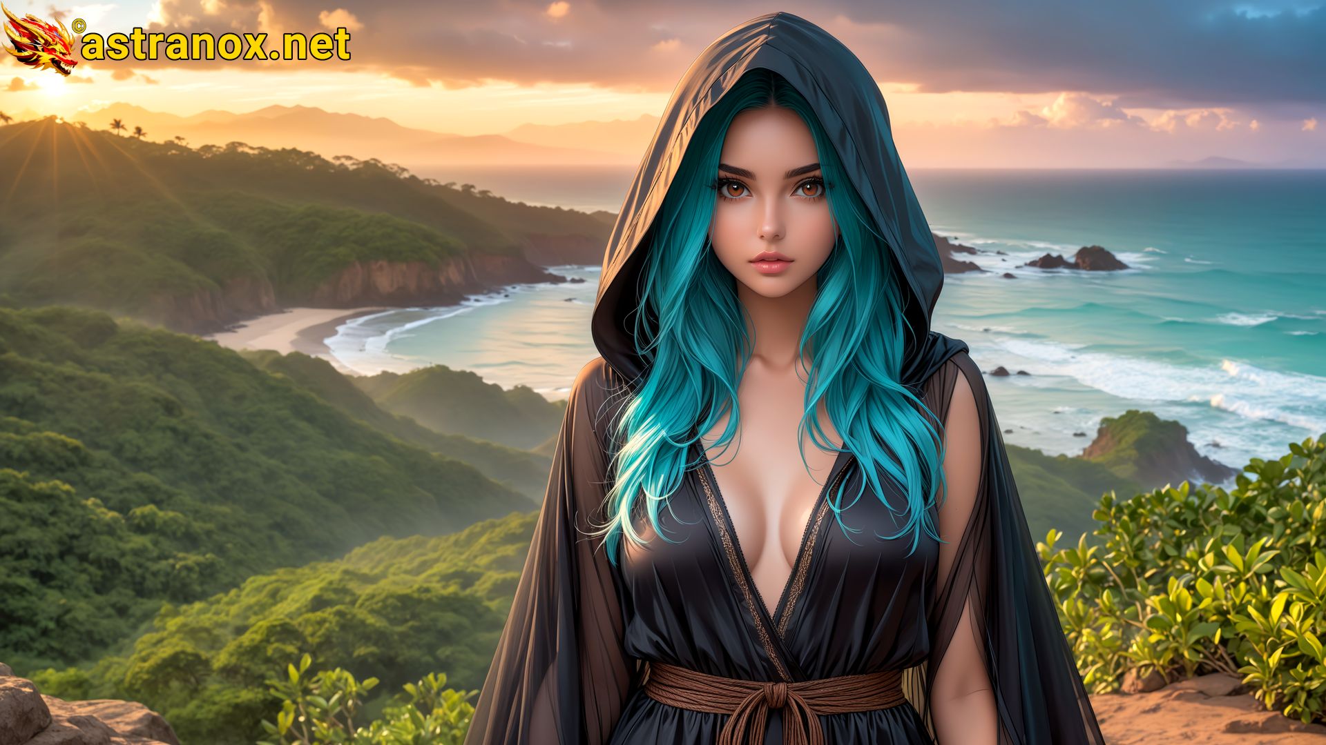 Amazing Young Female at - Download Free 4K Wallpaper Fantasy wallpaper with Eyes and Hair.