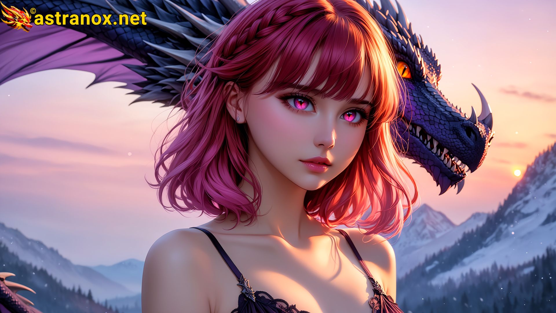 Amazing Young Female at - Download Free 4K Wallpaper Fantasy wallpaper with Eyes and Hair.