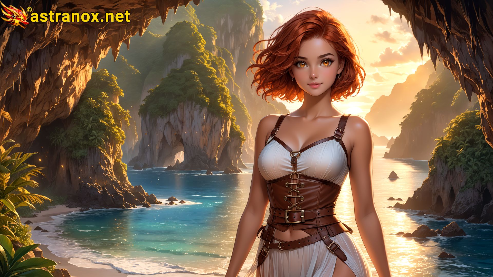 Amazing Young Female at - Download Free 4K Wallpaper Fantasy wallpaper with Eyes and Hair.