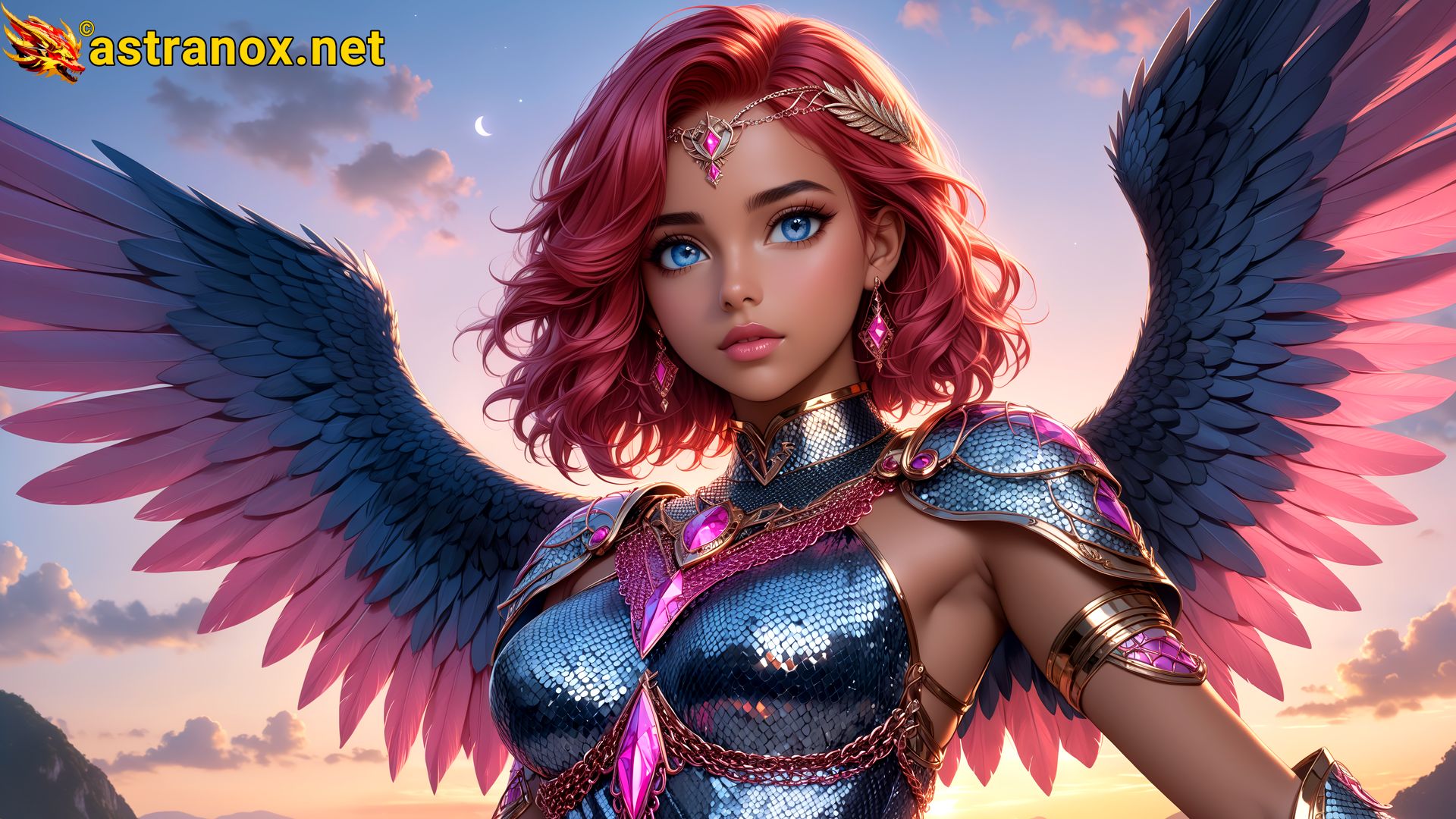 Amazing Young Female at - Download Free 4K Wallpaper Fantasy wallpaper with Eyes and Hair.