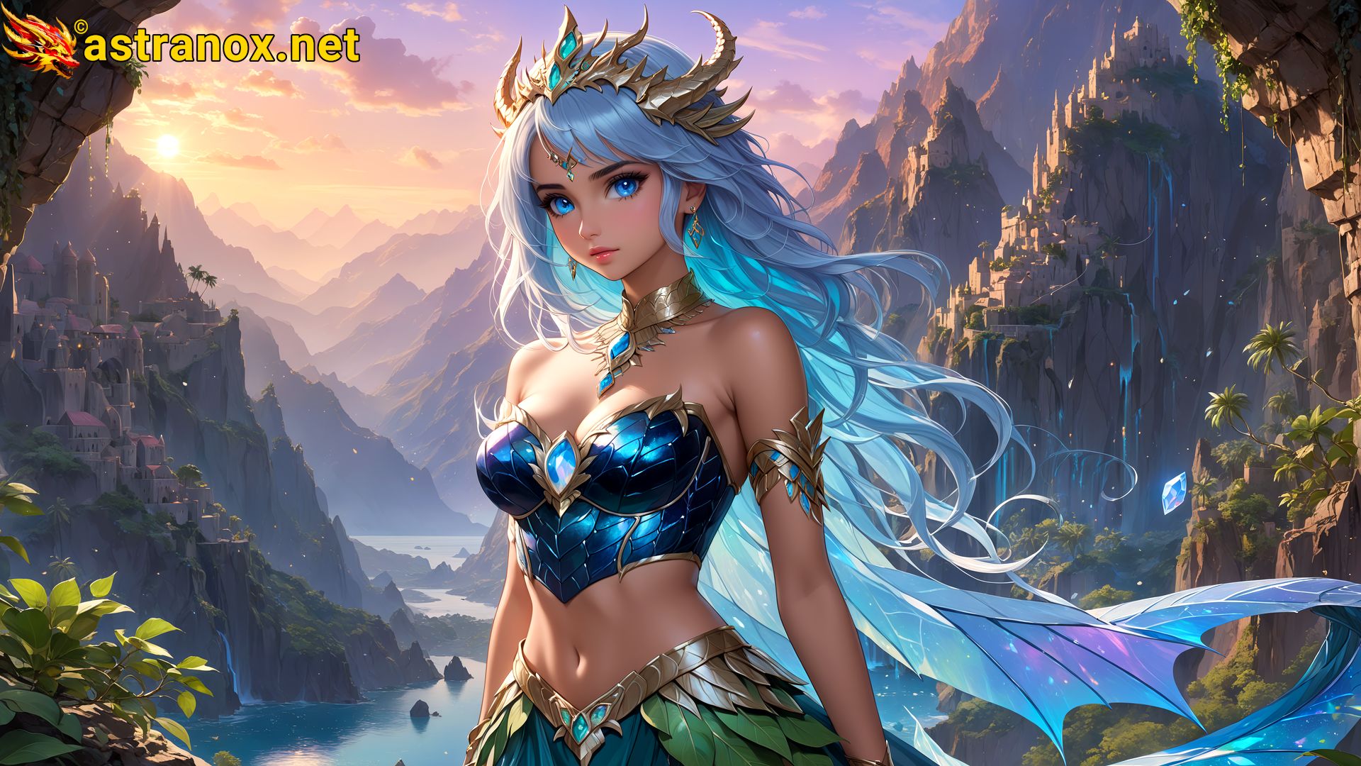 Amazing Young Female at - Download Free 4K Wallpaper Fantasy wallpaper with Eyes and Hair.
