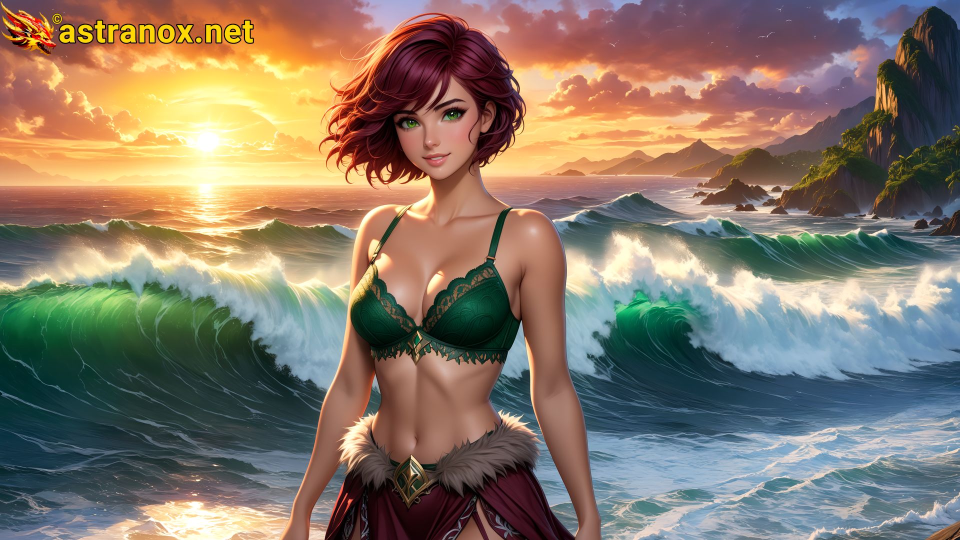 Amazing Young Female at - Download Free 4K Wallpaper Fantasy wallpaper with Eyes and Hair.