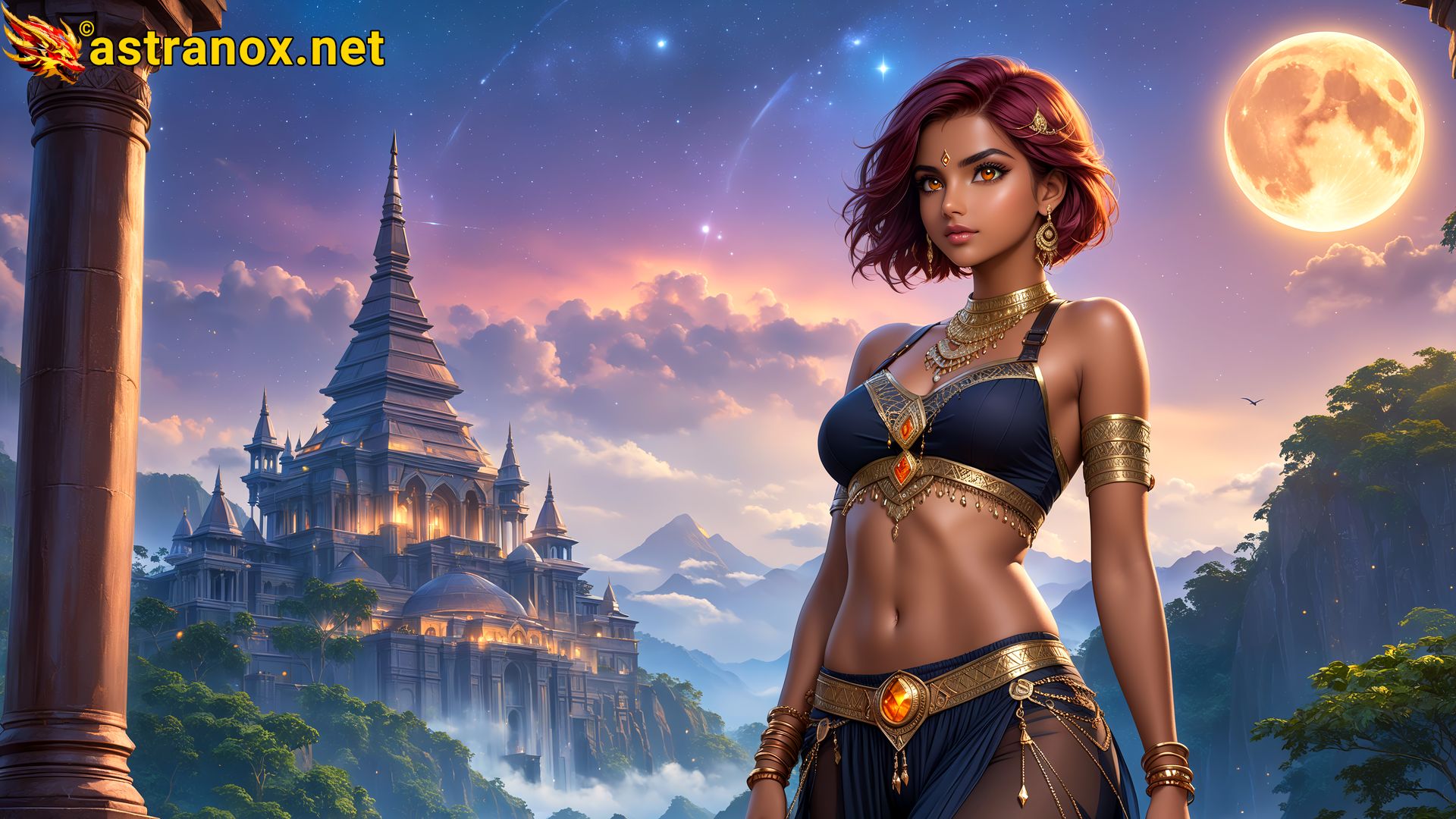 Amazing Young Female at - Download Free 4K Wallpaper Fantasy wallpaper with Eyes and Hair.