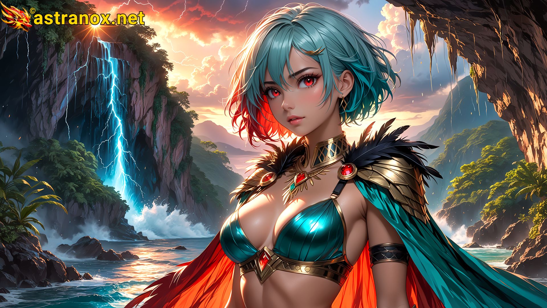 Amazing Young Female at - Download Free 4K Wallpaper Fantasy wallpaper with Eyes and Hair.