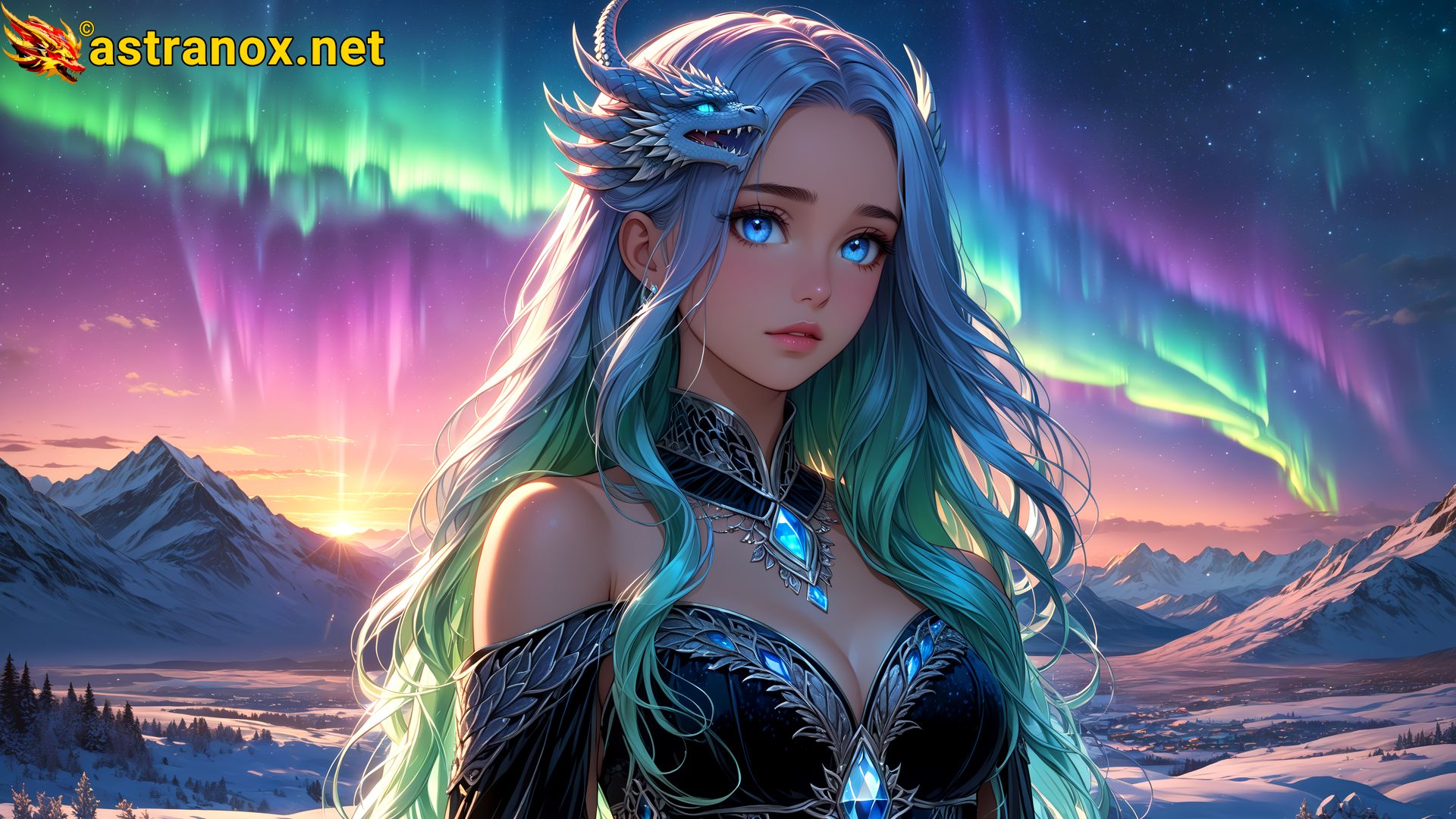 Amazing Young Female at - Download Free 4K Wallpaper Fantasy wallpaper with Eyes and Hair.