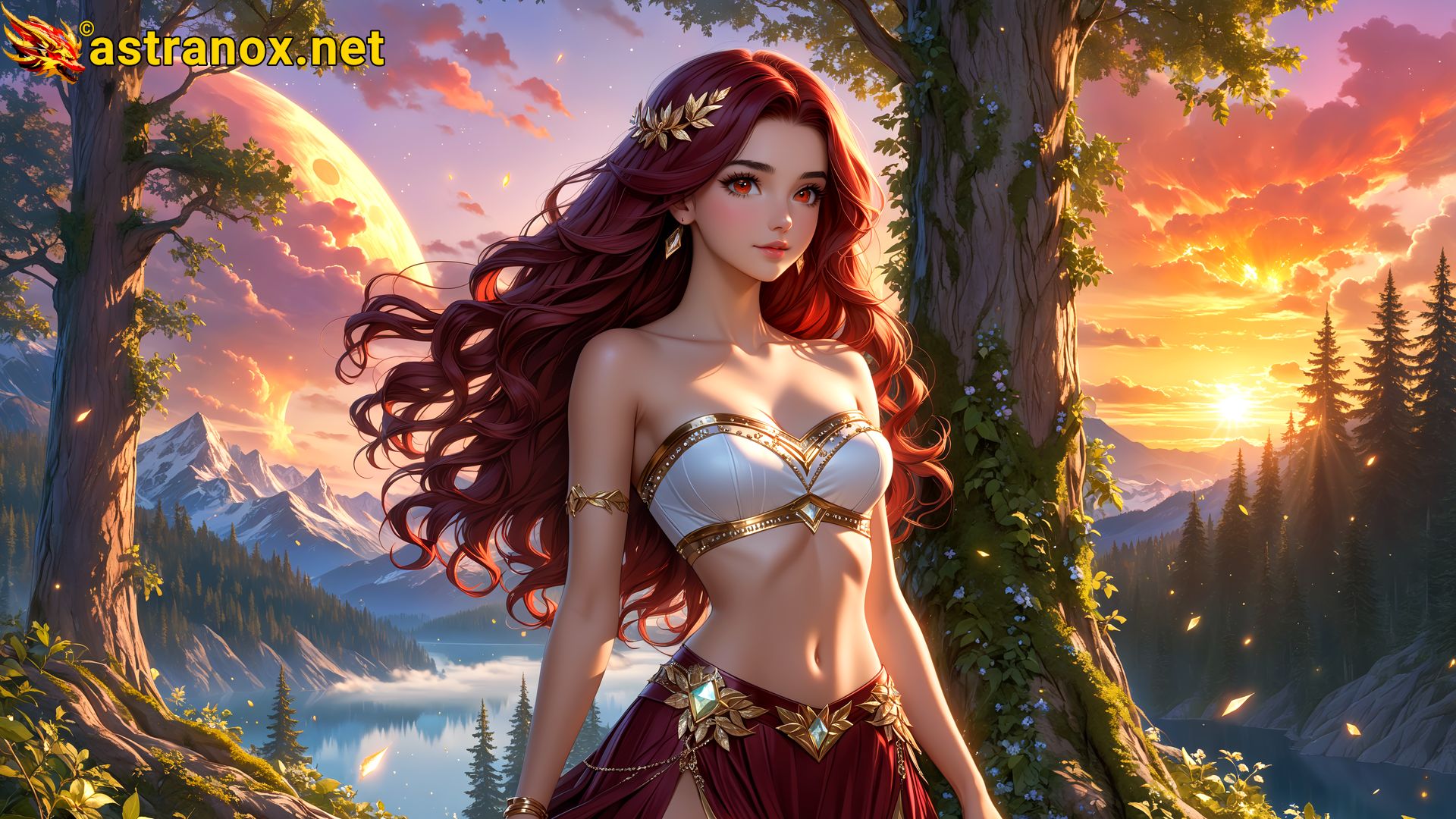 Amazing Young Female at - Download Free 4K Wallpaper Fantasy wallpaper with Eyes and Hair.