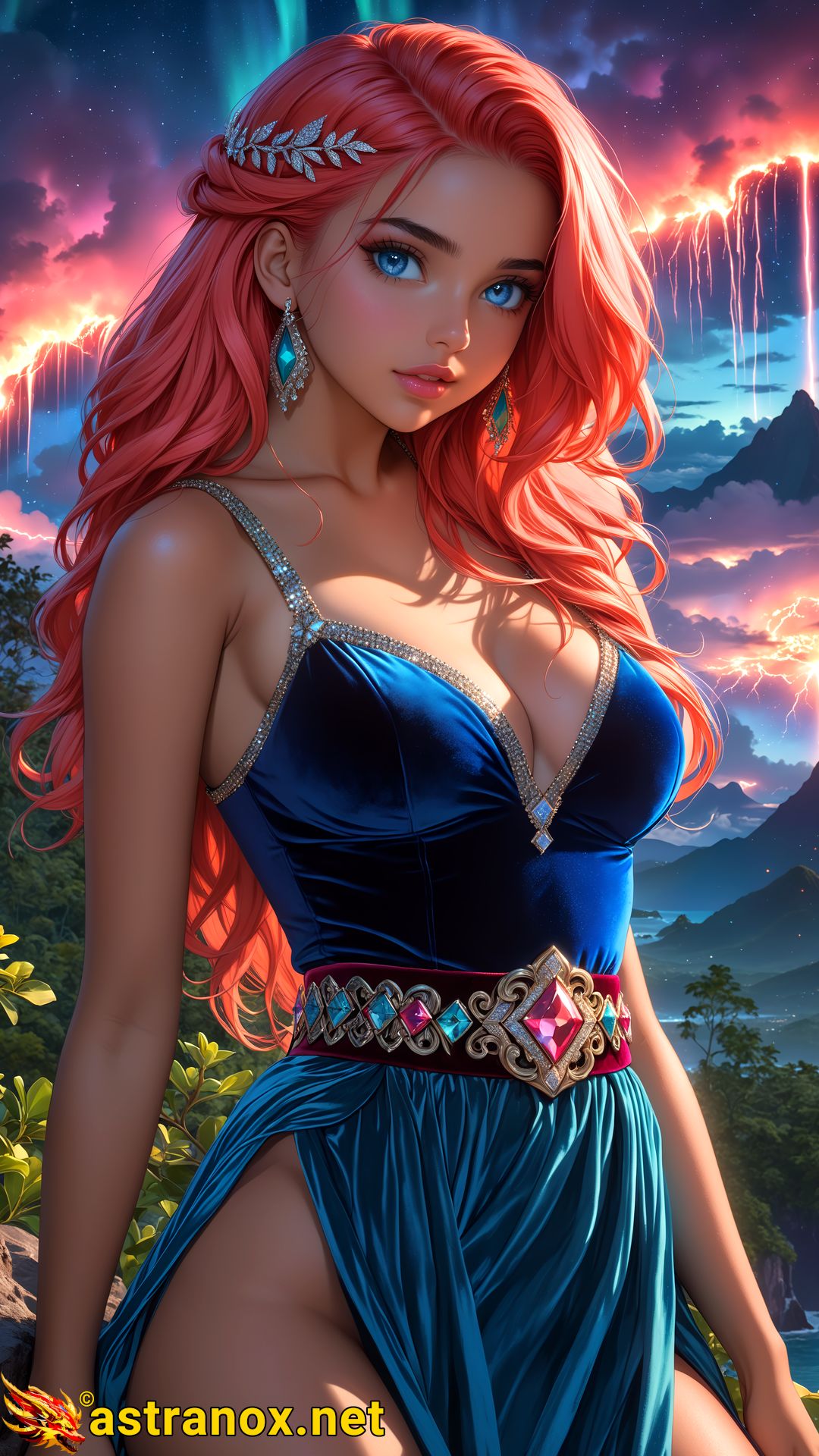 Amazing Young Female at - Download Free 4K Wallpaper Fantasy wallpaper with Eyes and Hair.