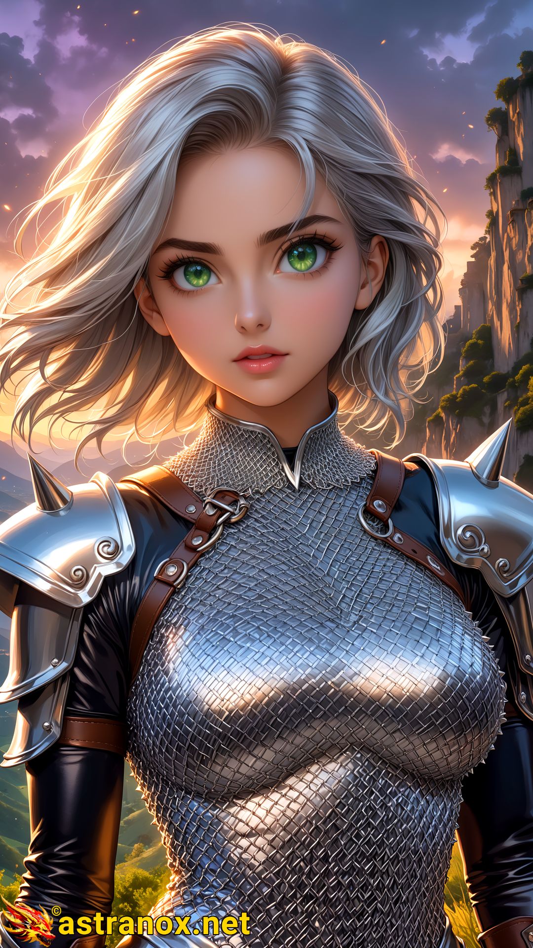 Amazing Young Female at - Download Free 4K Wallpaper Fantasy wallpaper with Eyes and Hair.