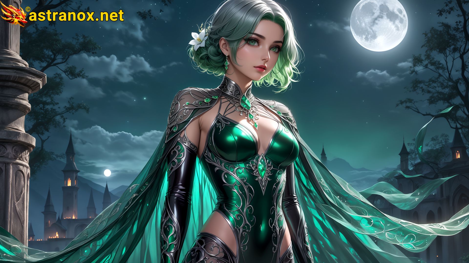 Amazing Young Female at - Download Free 4K Wallpaper Fantasy wallpaper with Eyes and Hair.