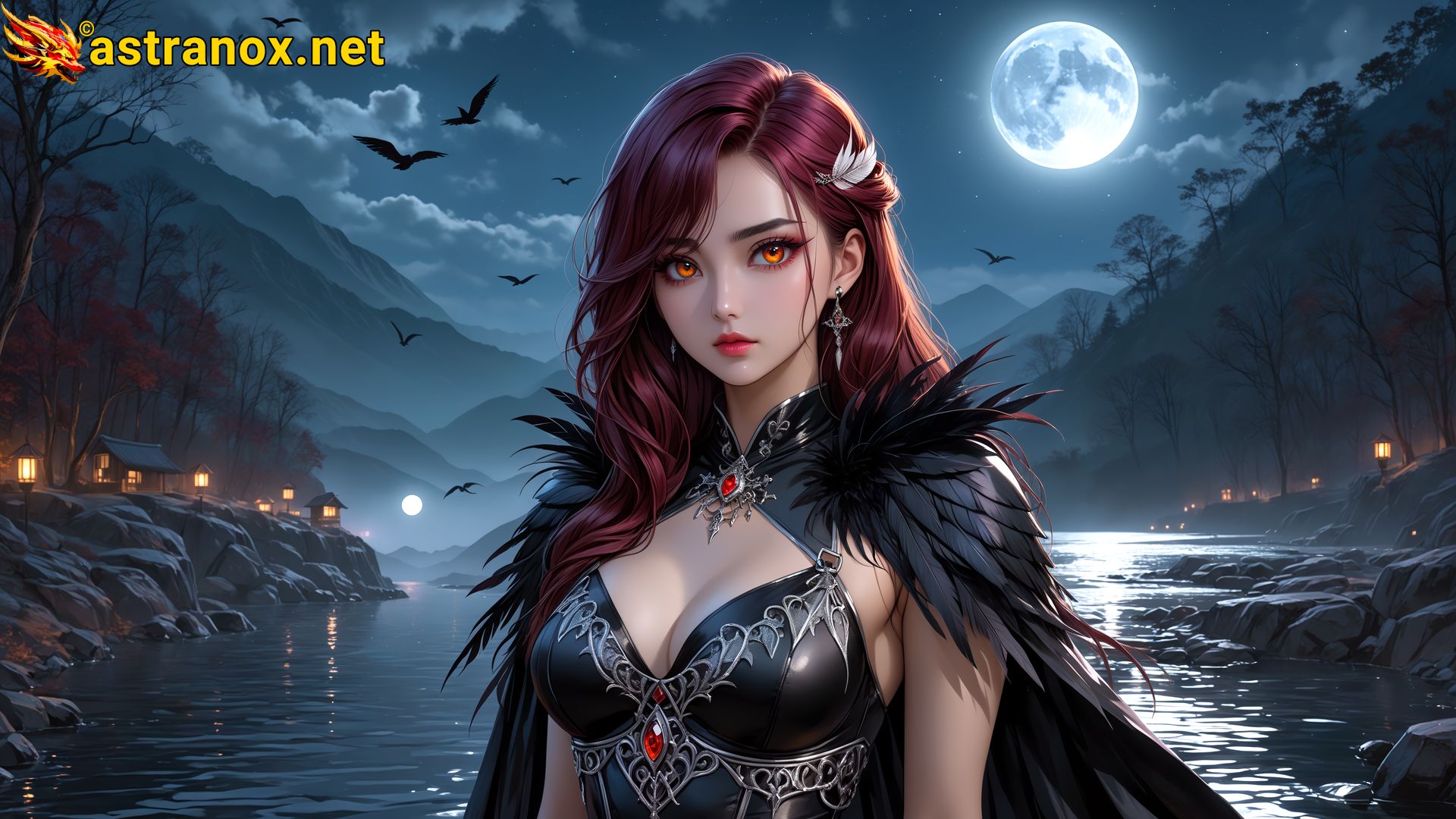 Amazing Young Female at - Download Free 4K Wallpaper Fantasy wallpaper with Eyes and Hair.
