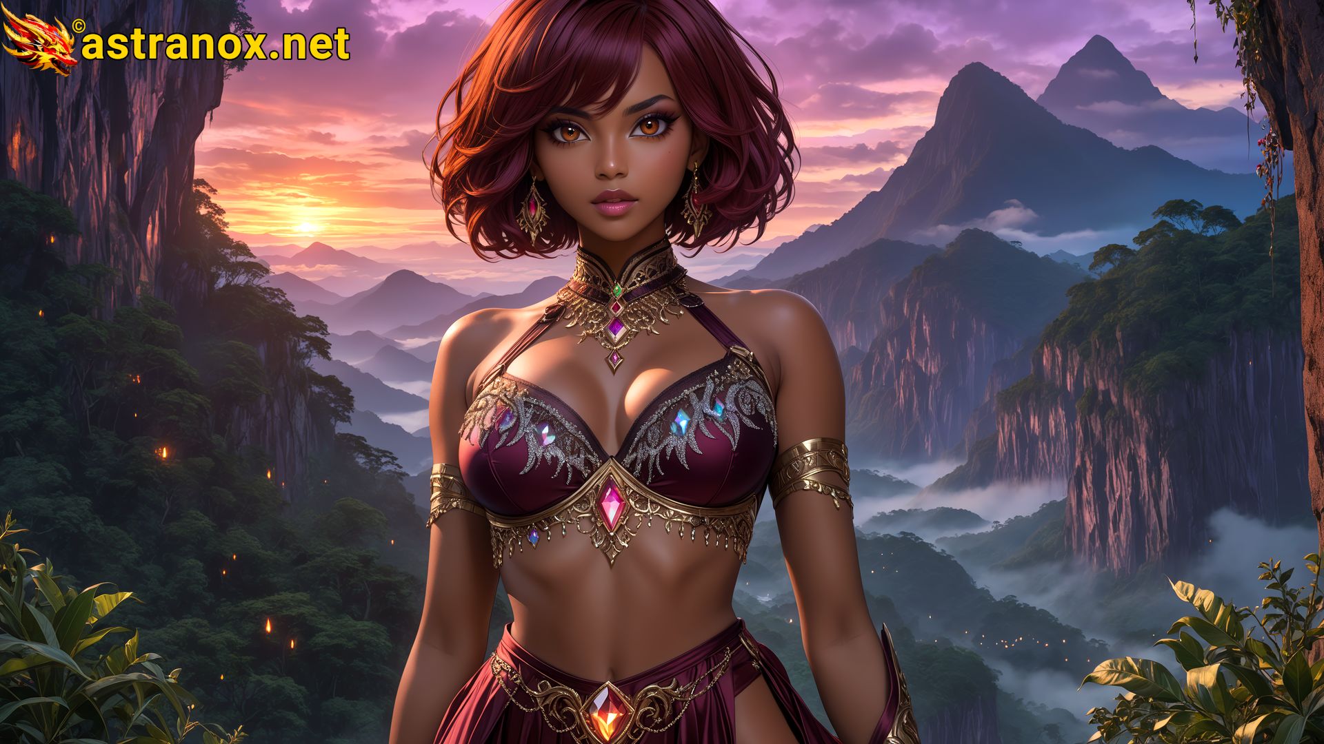 Amazing Young Female at - Download Free 4K Wallpaper Fantasy wallpaper with Eyes and Hair.
