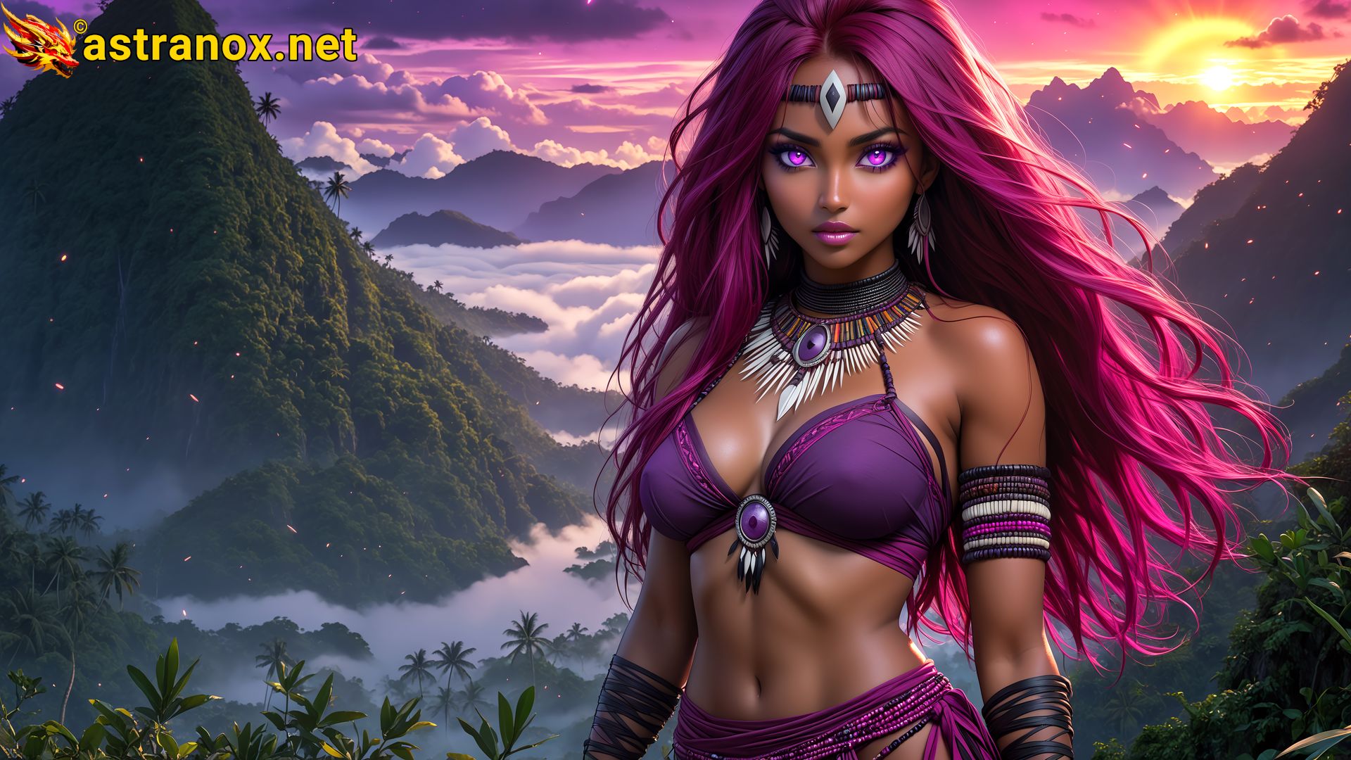 Amazing Young Female at - Download Free 4K Wallpaper Fantasy wallpaper with Eyes and Hair.