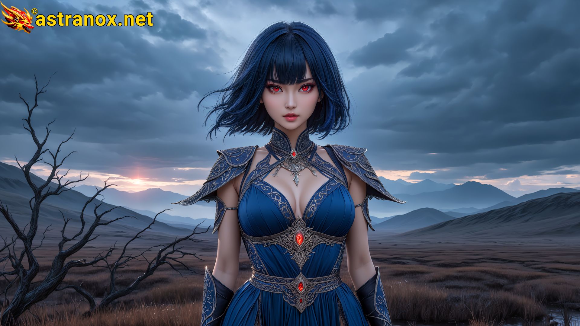 Amazing Young Female at - Download Free 4K Wallpaper Fantasy wallpaper with Eyes and Hair.