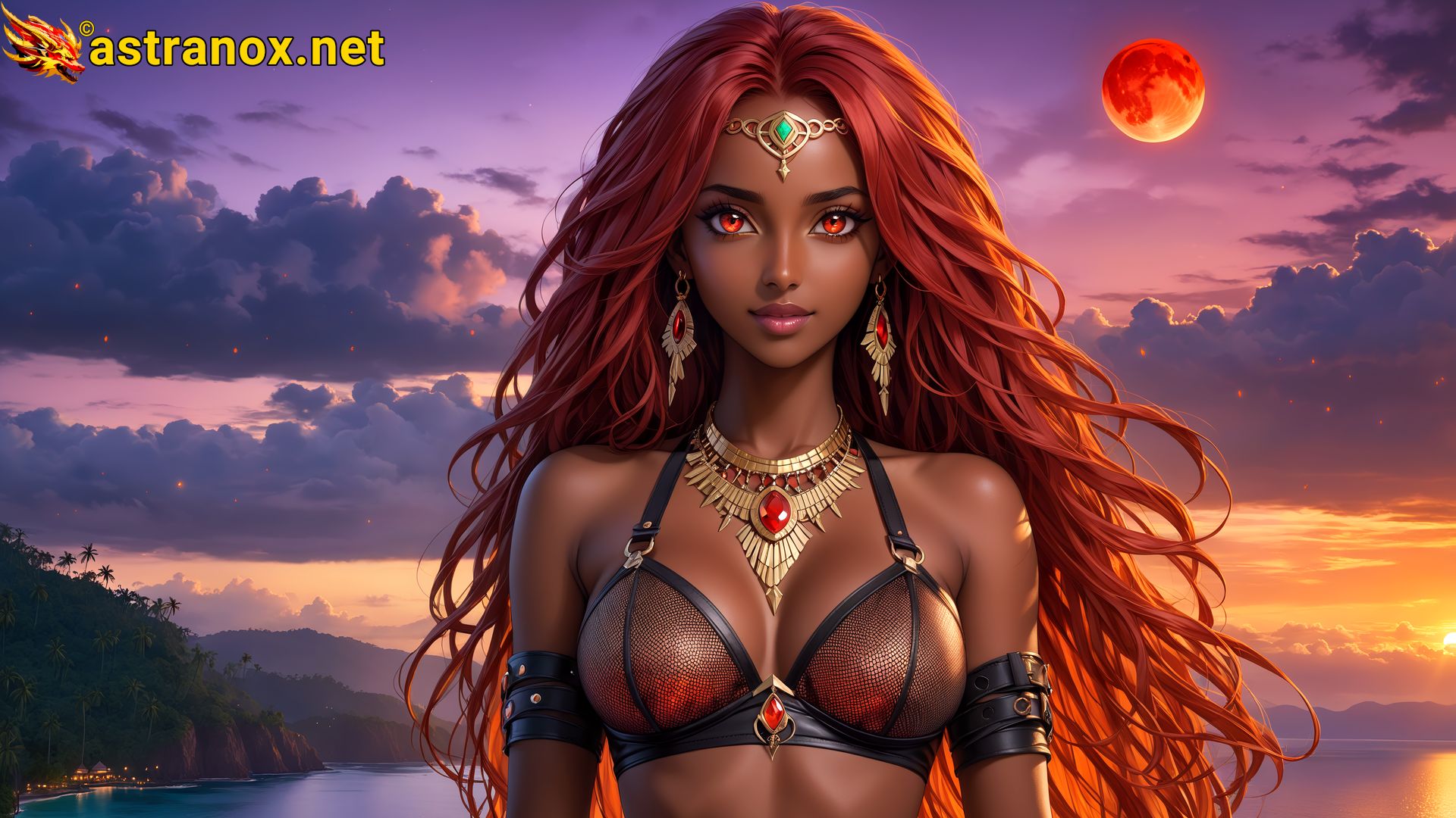 Amazing Young Female at - Download Free 4K Wallpaper Fantasy wallpaper with Eyes and Hair.