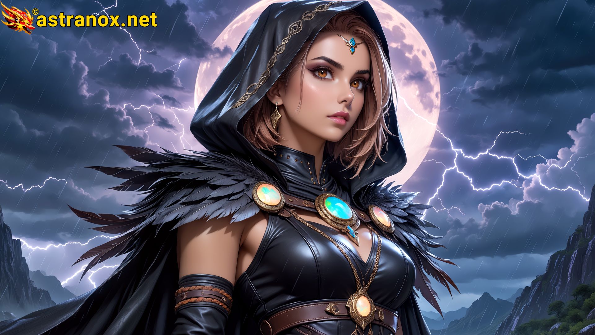 Amazing Young Female at - Download Free 4K Wallpaper Fantasy wallpaper with Eyes and Hair.