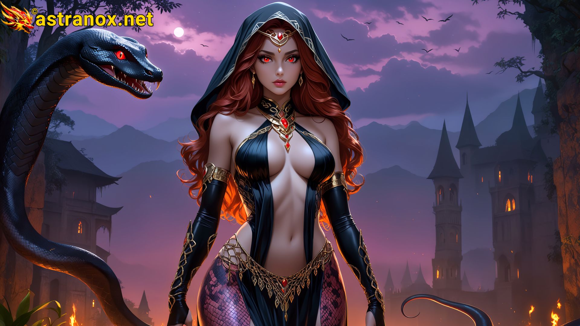 Amazing Young Female at - Download Free 4K Wallpaper Fantasy wallpaper with Eyes and Hair.