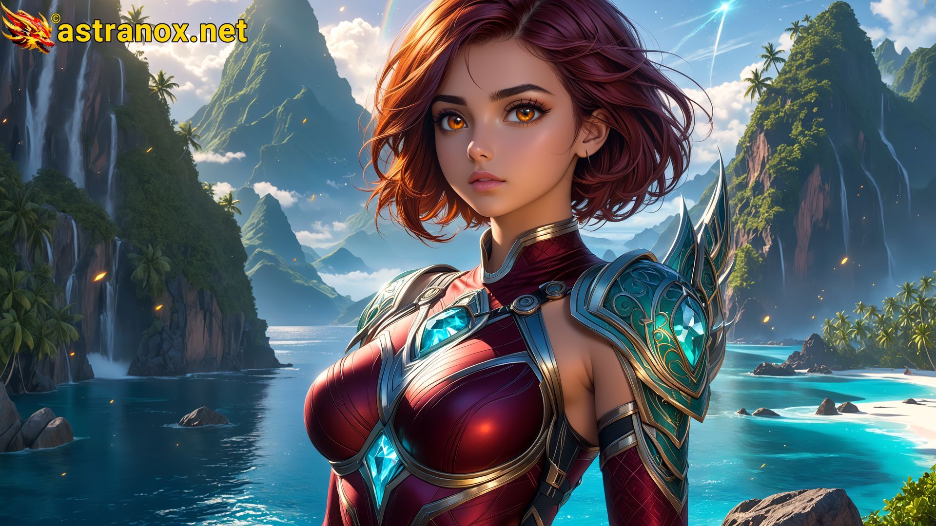 Amazing Young Female at - Download Free 4K Wallpaper Fantasy wallpaper with Eyes and Hair.