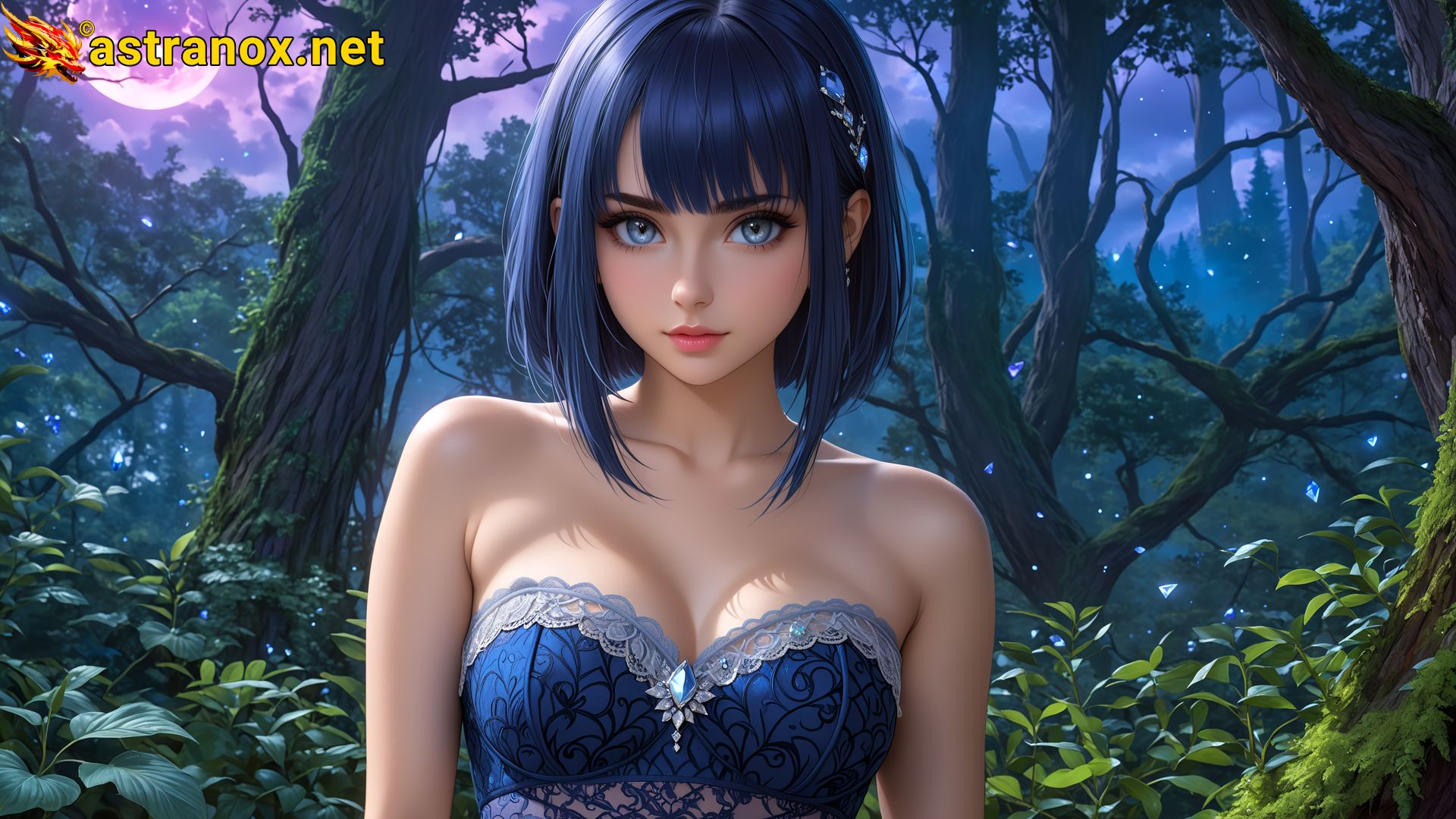 Amazing Young Female at - Download Free 4K Wallpaper Fantasy wallpaper with Eyes and Hair.