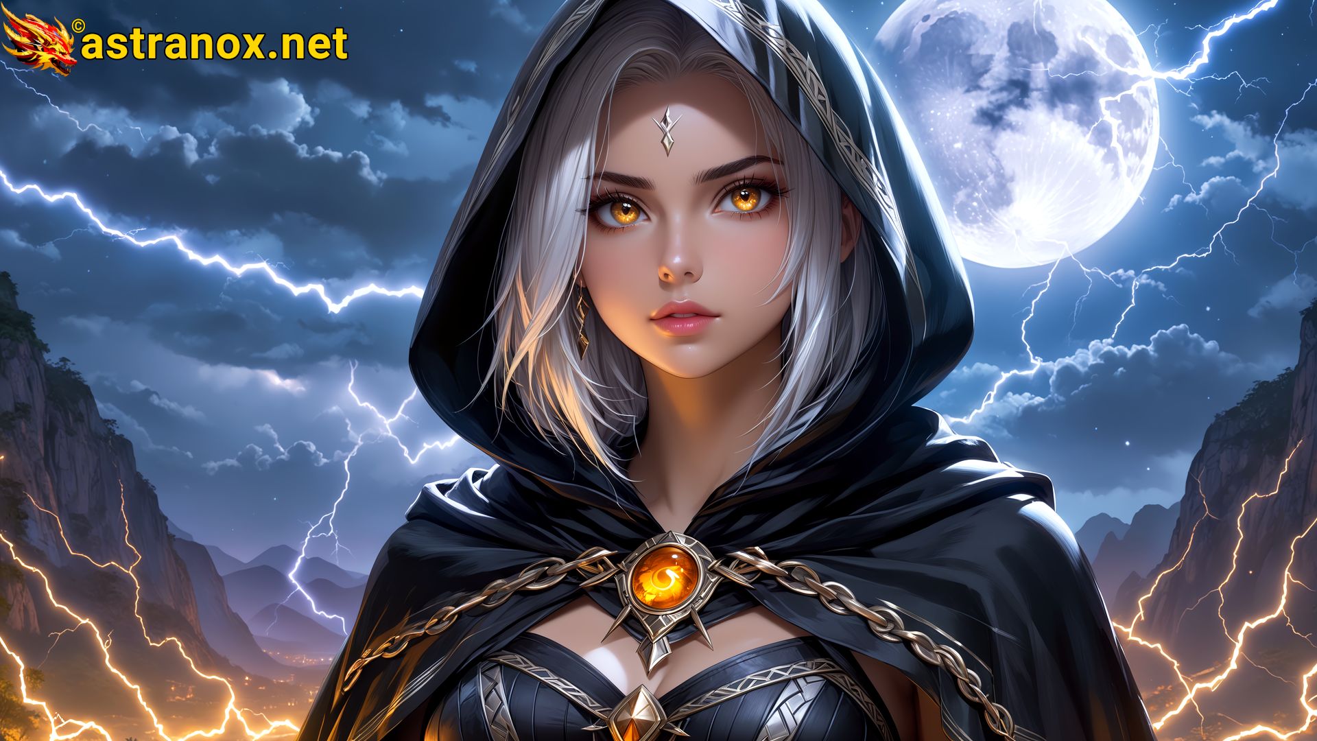 Amazing Young Female at - Download Free 4K Wallpaper Fantasy wallpaper with Eyes and Hair.