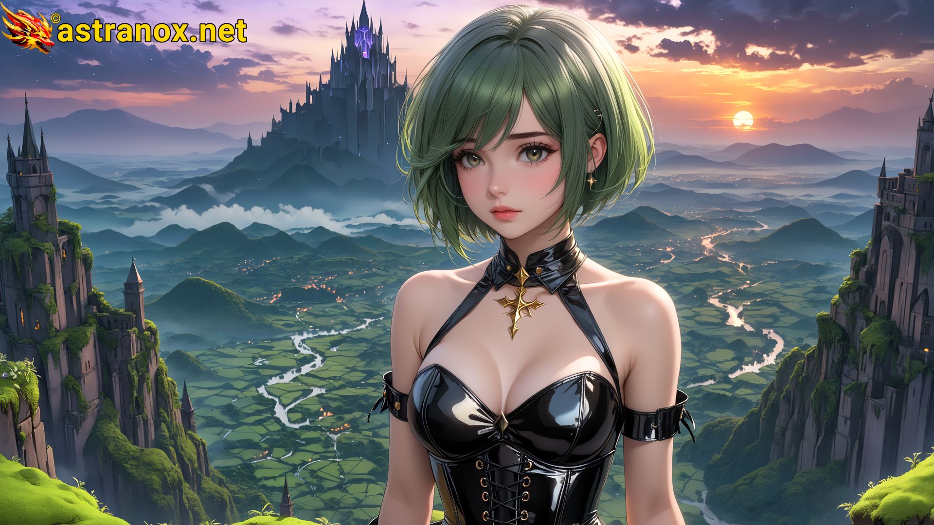 Amazing Young Female at - Download Free 4K Wallpaper Fantasy wallpaper with Eyes and Hair.