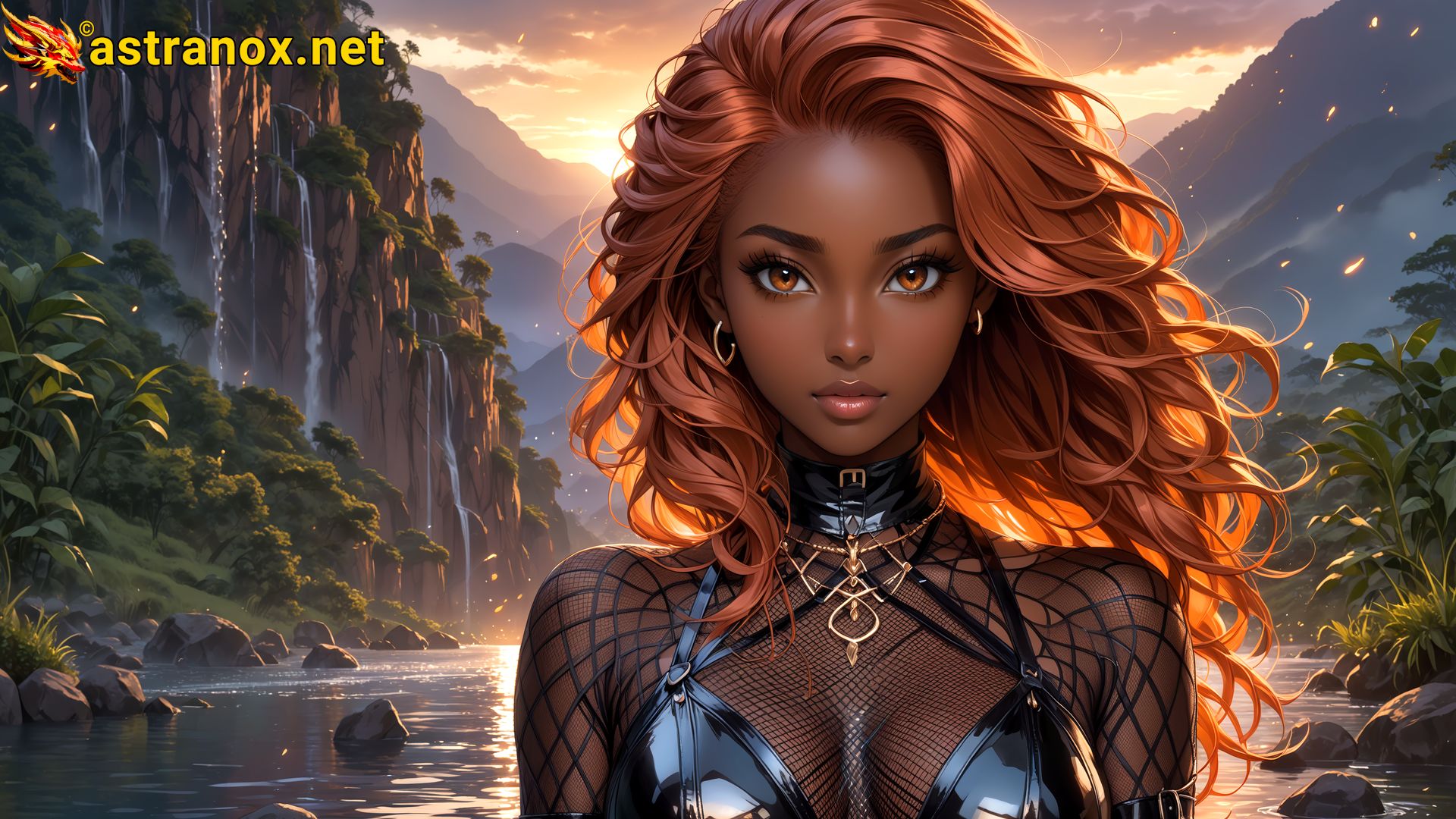 Amazing Young Female at - Download Free 4K Wallpaper Fantasy wallpaper with Eyes and Hair.