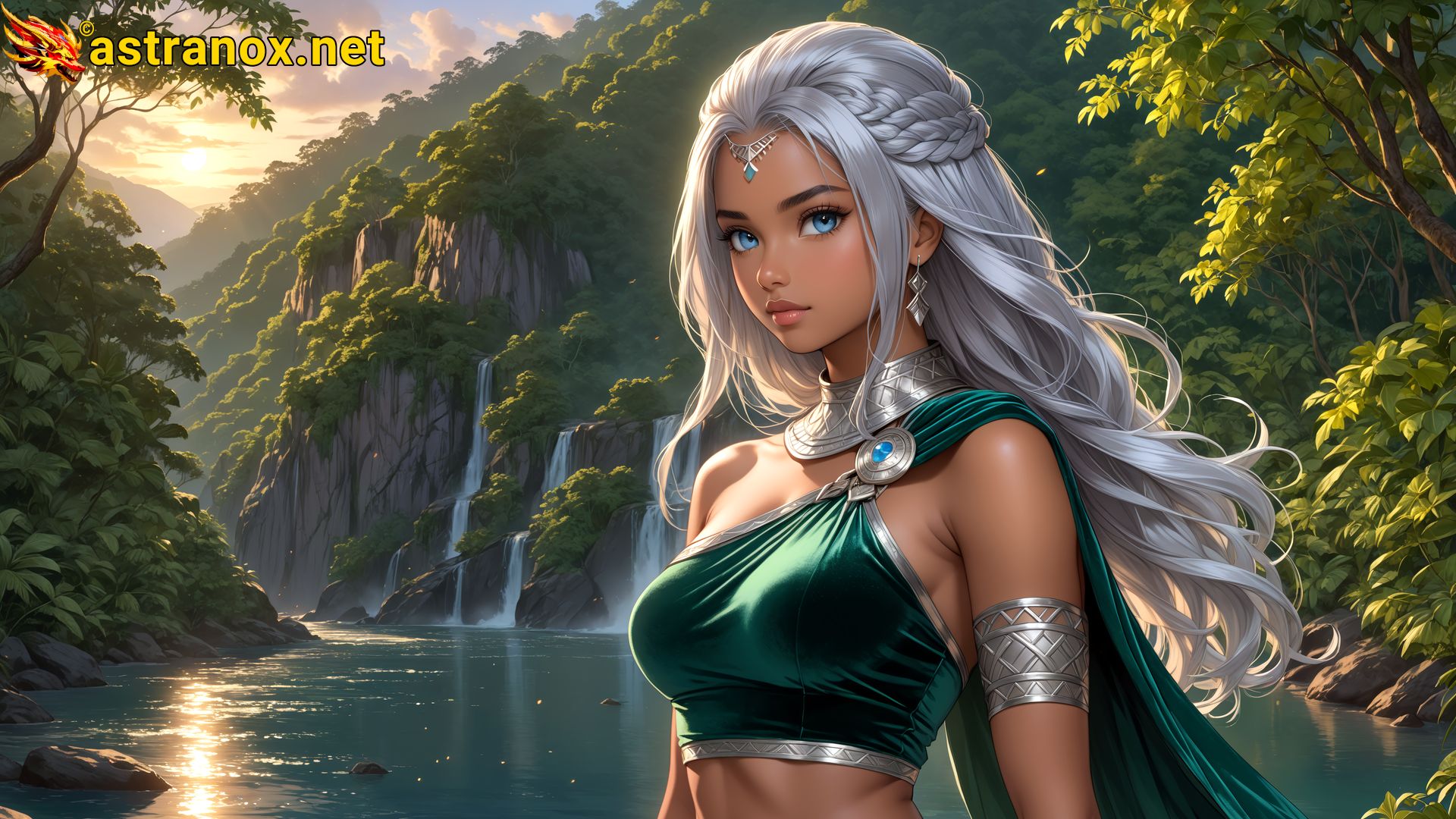 Amazing Young Female at - Download Free 4K Wallpaper Fantasy wallpaper with Eyes and Hair.