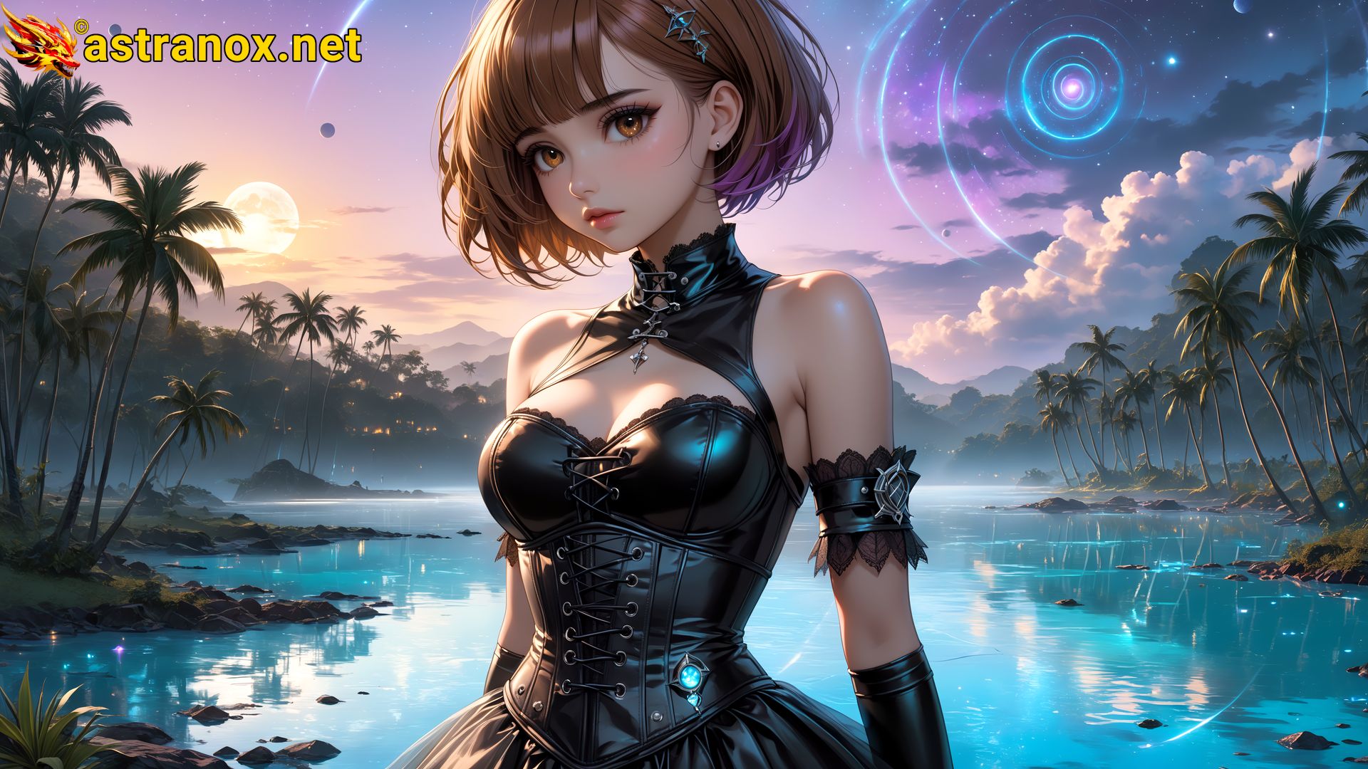 Amazing Young Female at - Download Free 4K Wallpaper Fantasy wallpaper with Eyes and Hair.