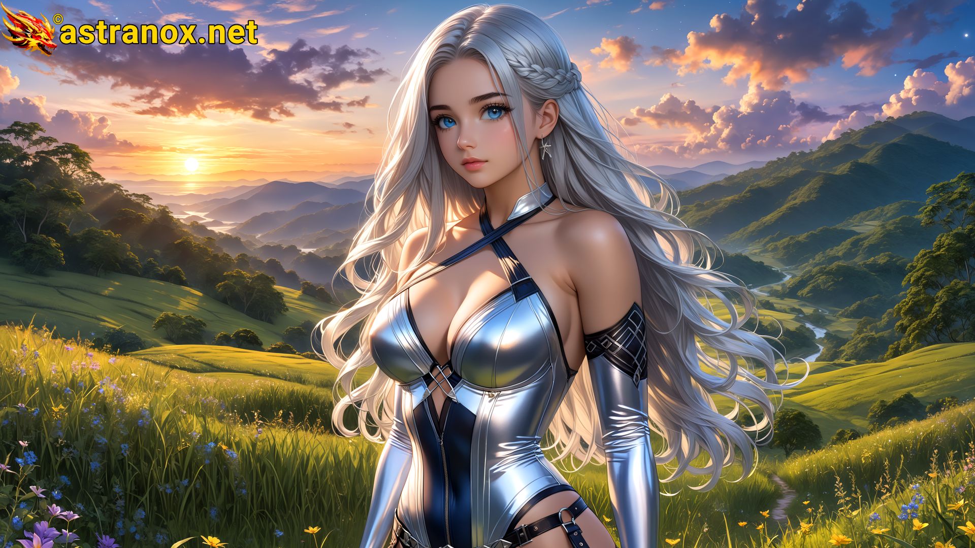 Amazing Young Female at - Download Free 4K Wallpaper Fantasy wallpaper with Eyes and Hair.