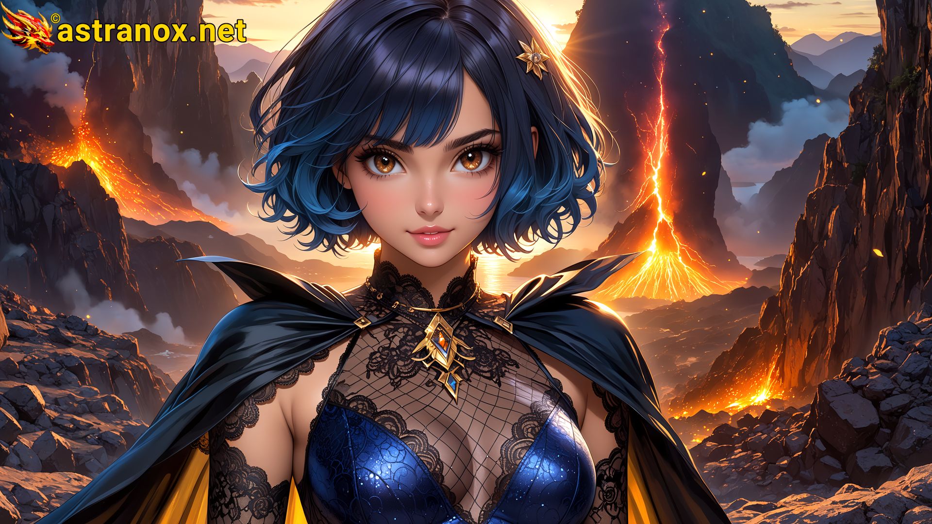 Amazing Young Female at - Download Free 4K Wallpaper Fantasy wallpaper with Eyes and Hair.