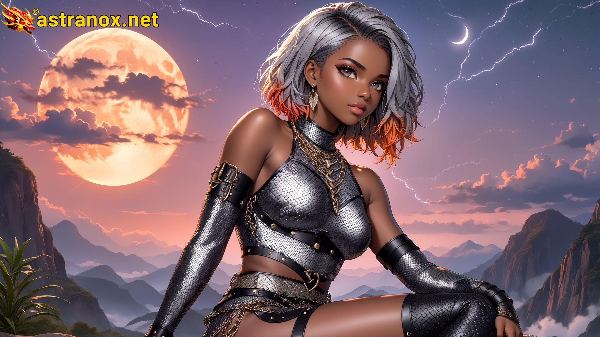 Amazing Young Female at - Download Free 4K Wallpaper Fantasy wallpaper with Eyes and Hair.