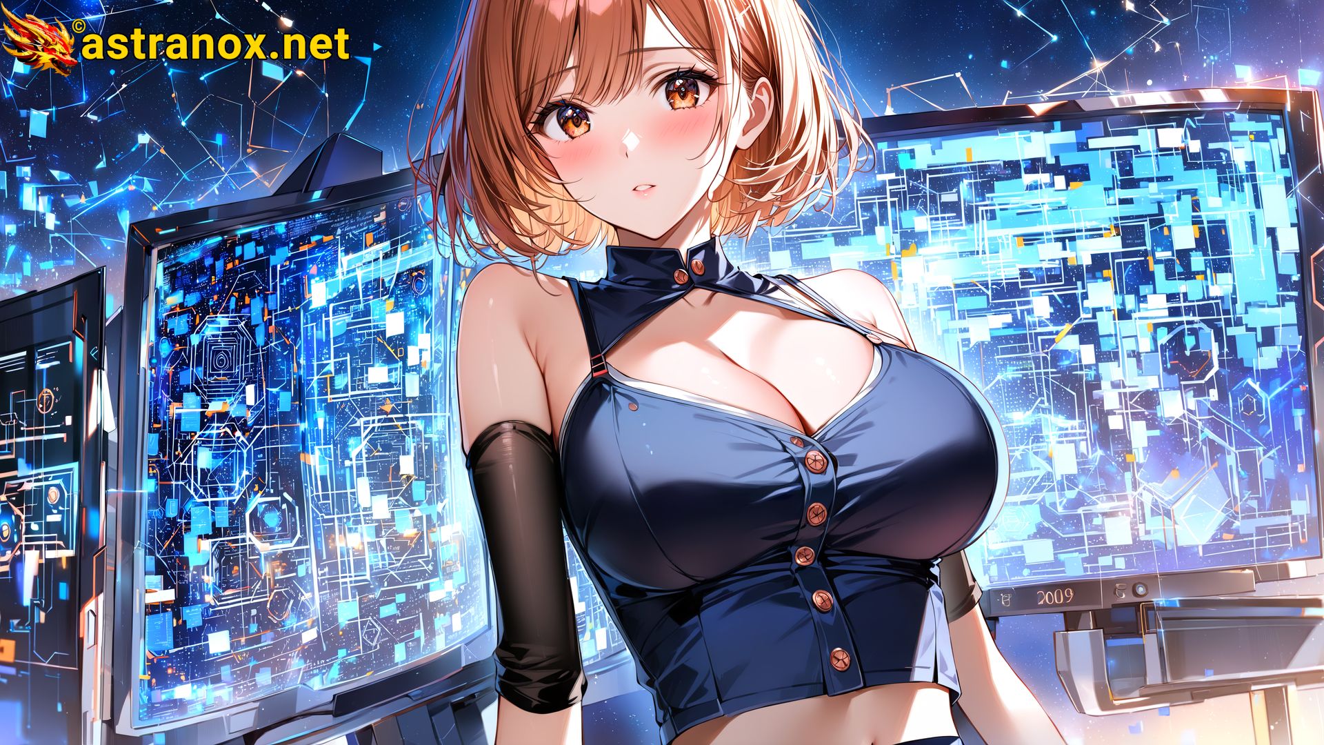 Amazing Young Female at - Download Free 4K Wallpaper Fantasy wallpaper with Eyes and Hair.