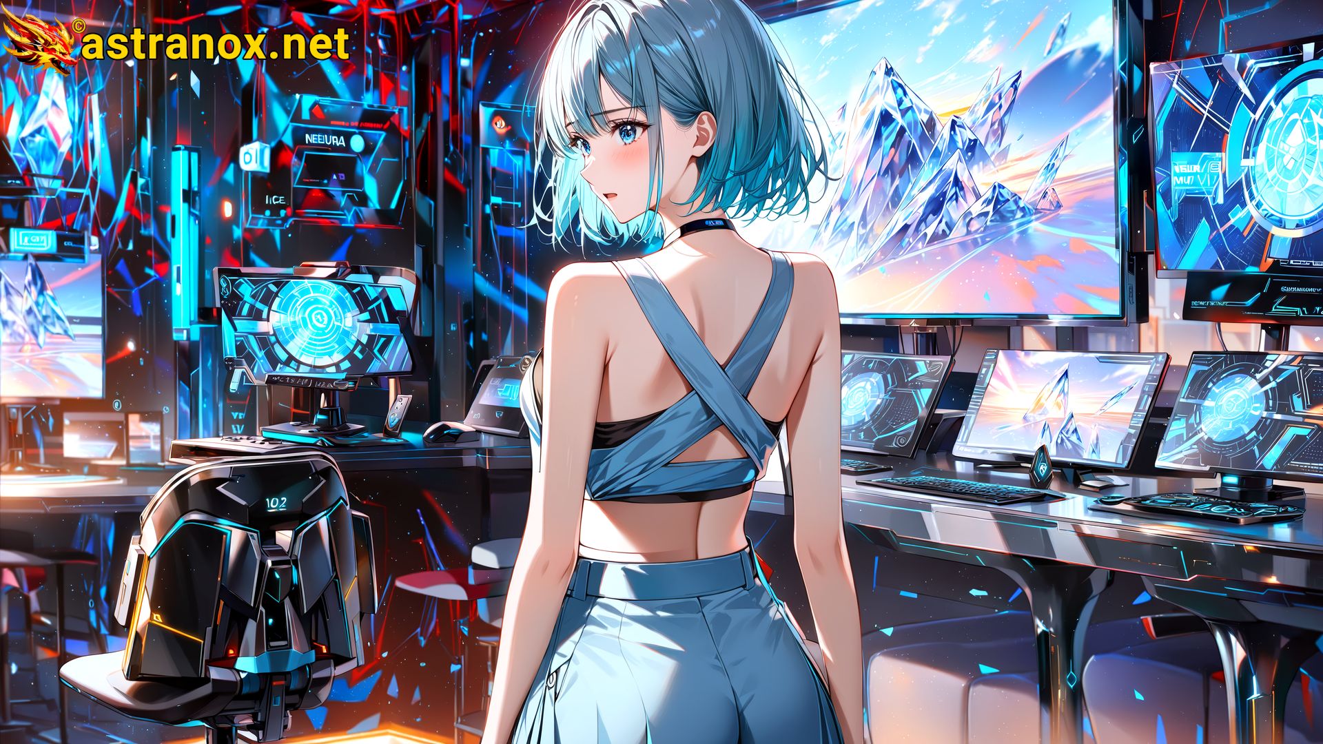 Amazing Young Female at - Download Free 4K Wallpaper Fantasy wallpaper with Eyes and Hair.