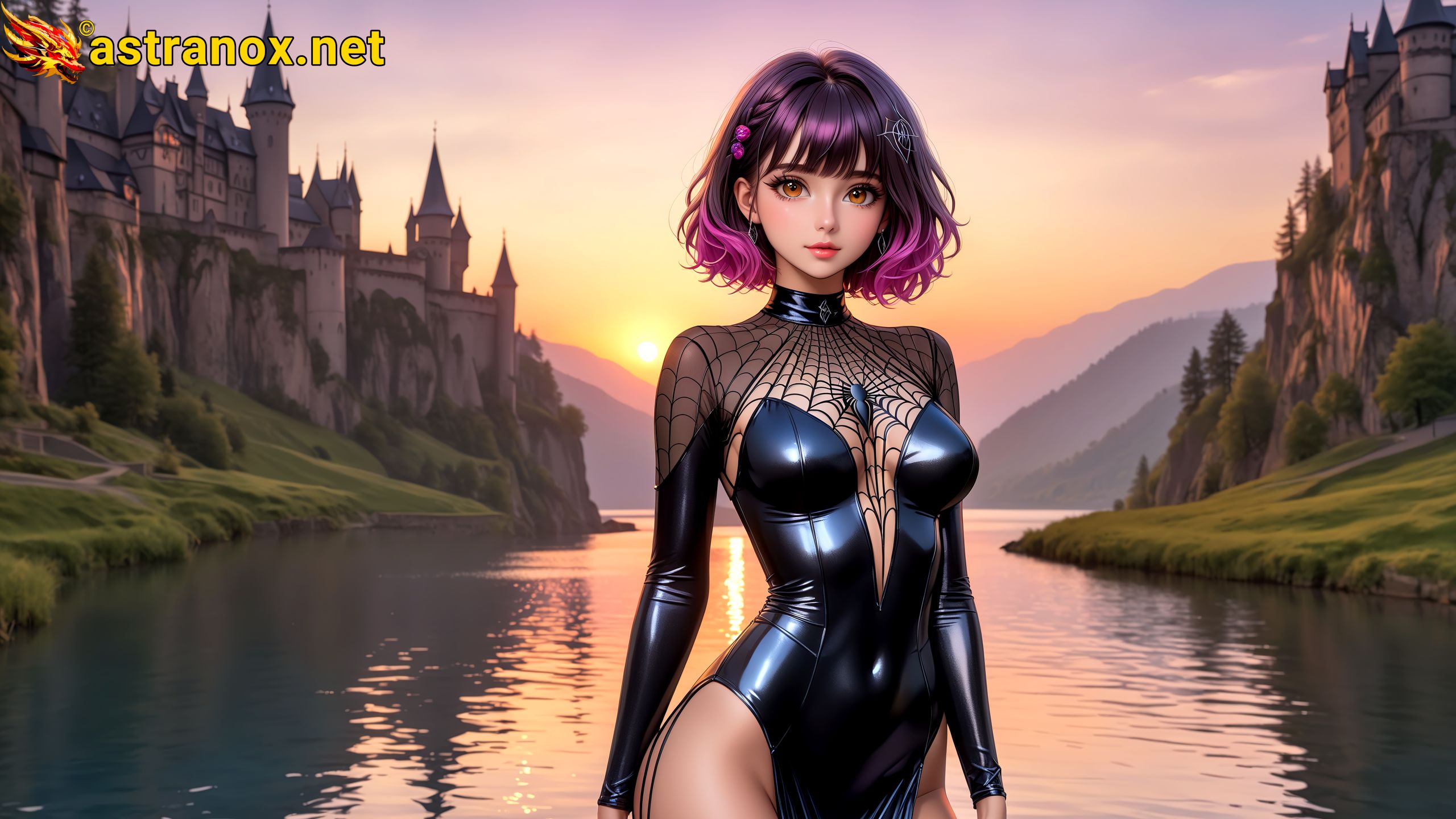Amazing Young Female at - Download Free 4K Wallpaper Fantasy wallpaper with Eyes and Hair.
