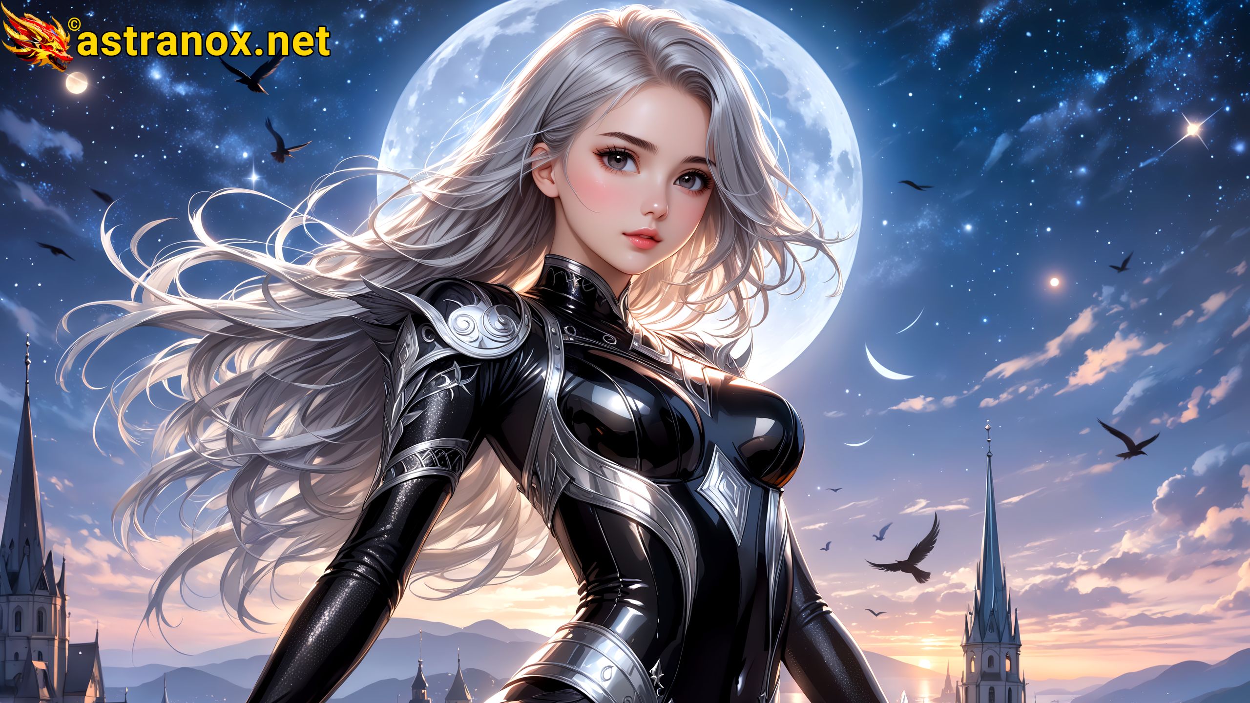 Amazing Young Female at - Download Free 4K Wallpaper Fantasy wallpaper with Eyes and Hair.