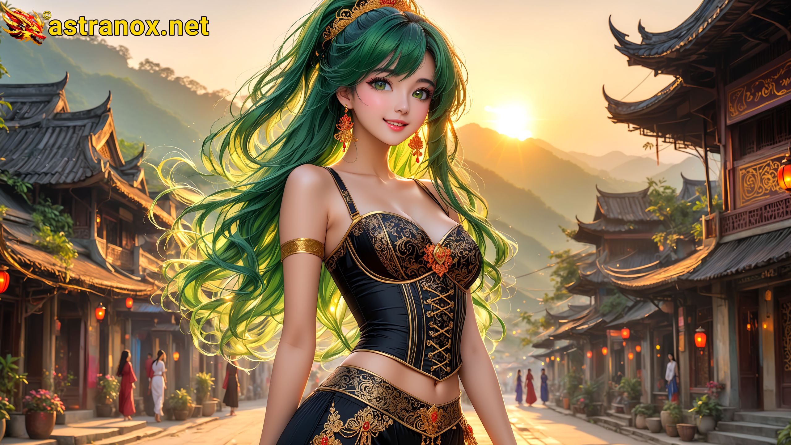 Amazing Young Female at - Download Free 4K Wallpaper Fantasy wallpaper with Eyes and Hair.