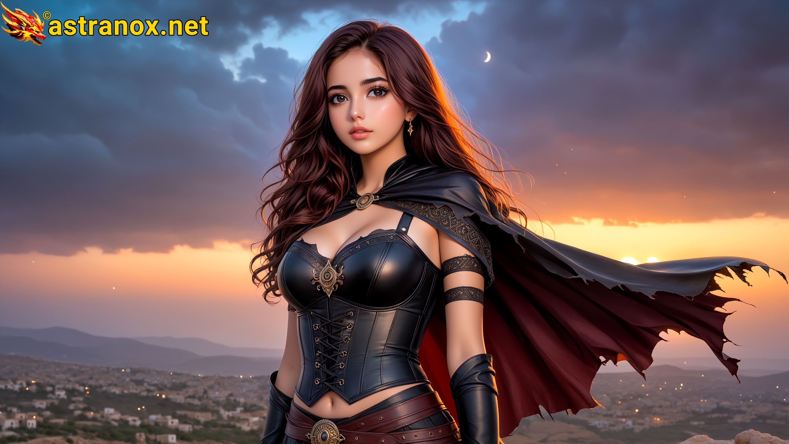 Amazing Young Female at - Download Free 4K Wallpaper Fantasy wallpaper with Eyes and Hair.