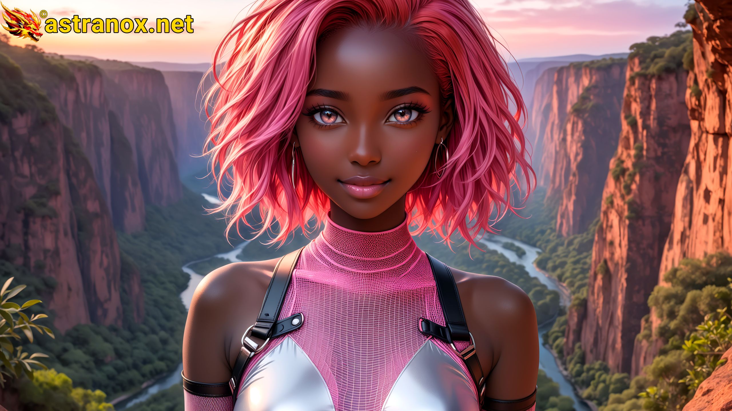 Amazing Young Female at - Download Free 4K Wallpaper Fantasy wallpaper with Eyes and Hair.