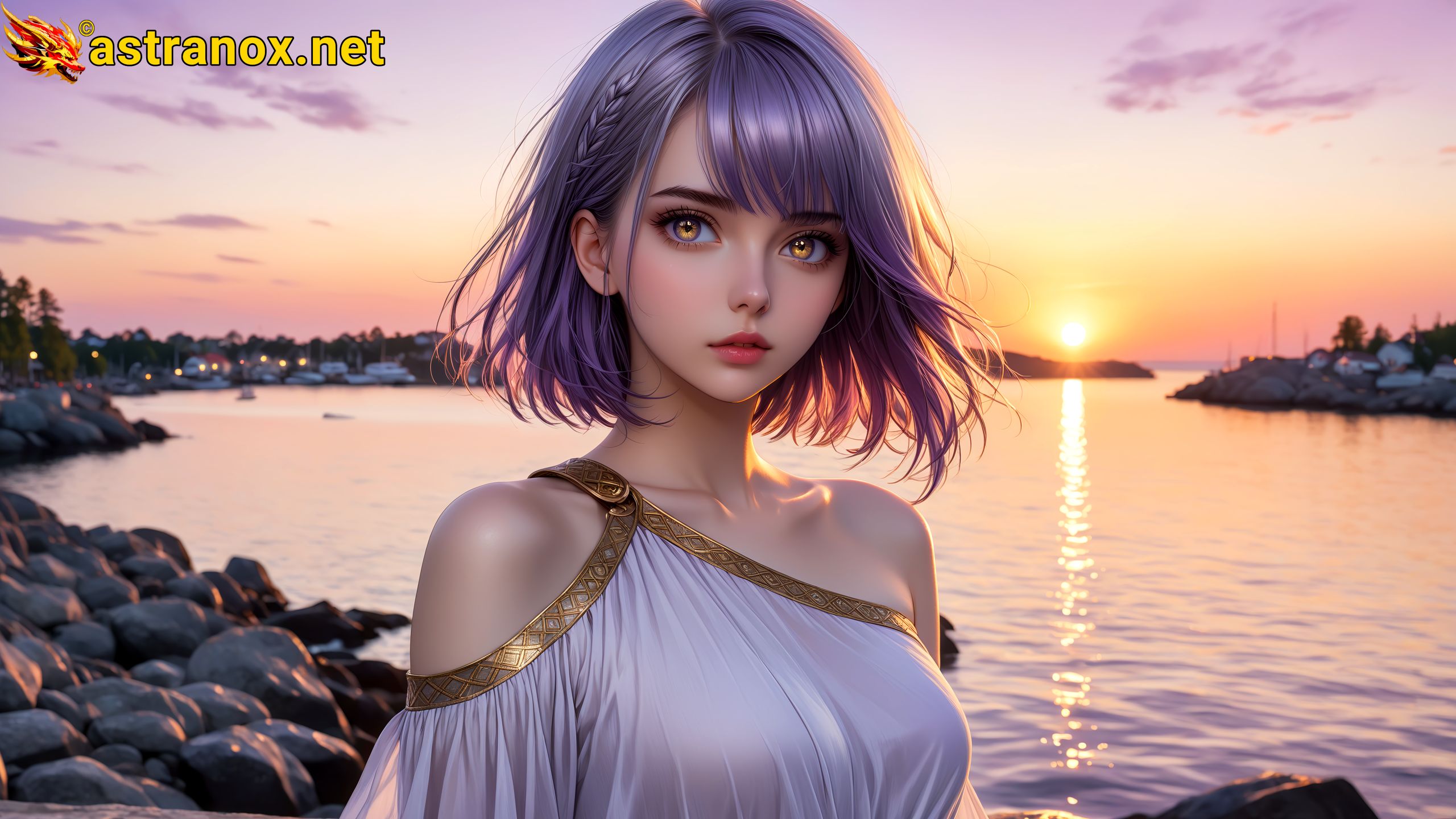 Amazing Young Female at - Download Free 4K Wallpaper Fantasy wallpaper with Eyes and Hair.