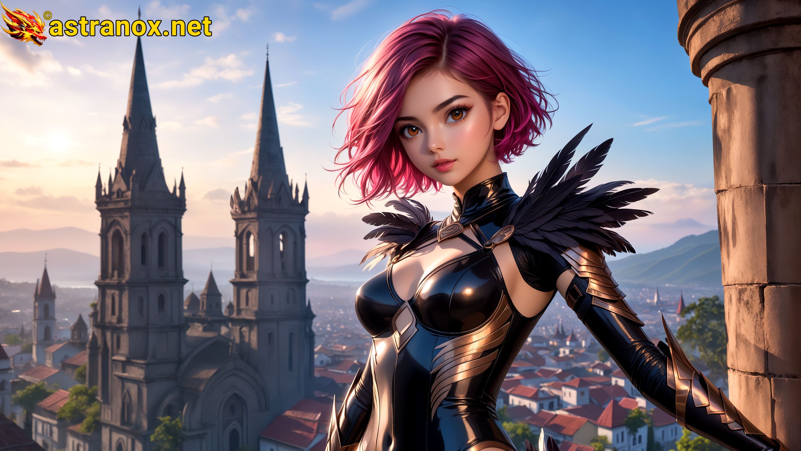 Amazing Young Female at - Download Free 4K Wallpaper Fantasy wallpaper with Eyes and Hair.