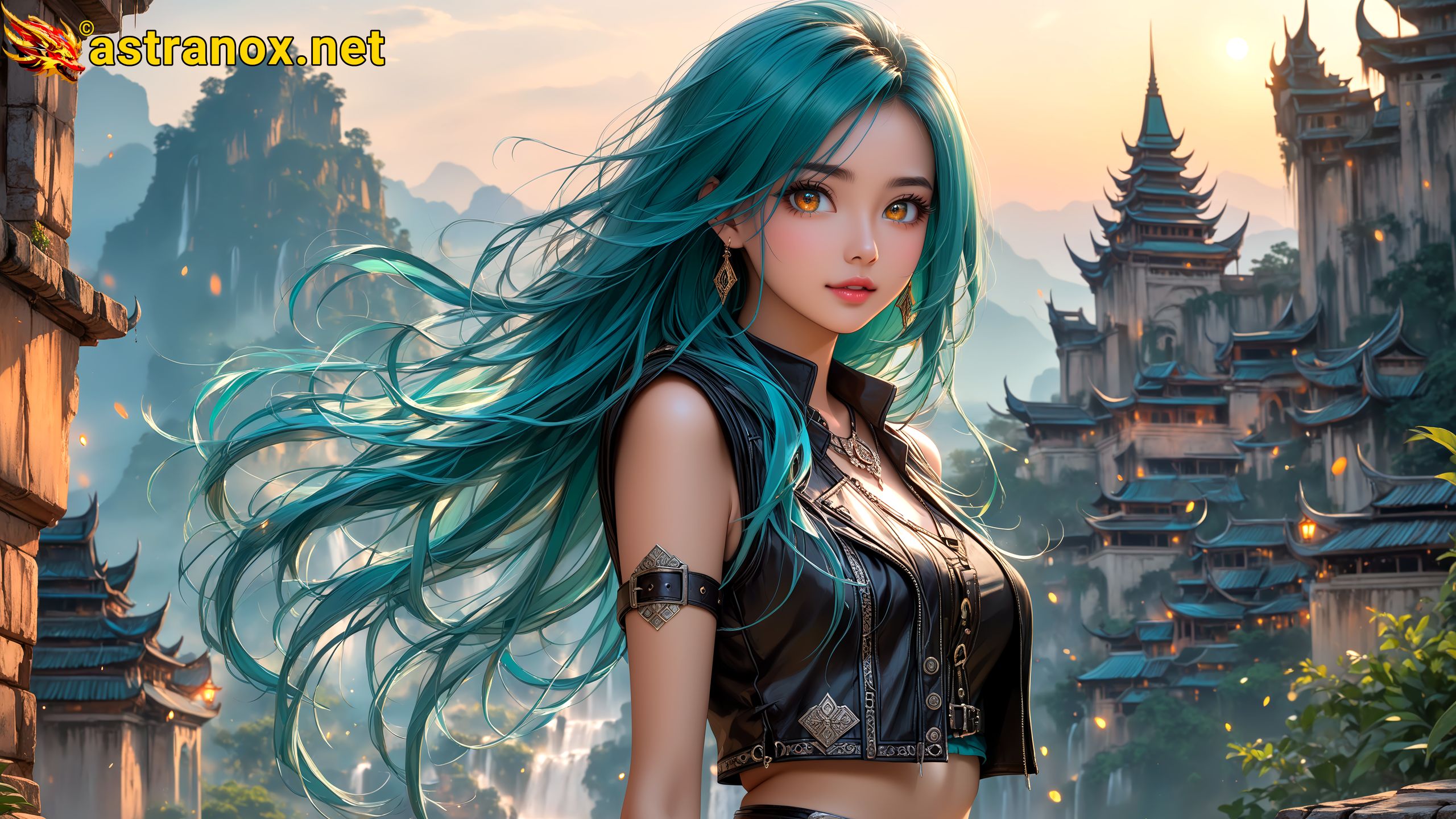 Amazing Young Female at - Download Free 4K Wallpaper Fantasy wallpaper with Eyes and Hair.