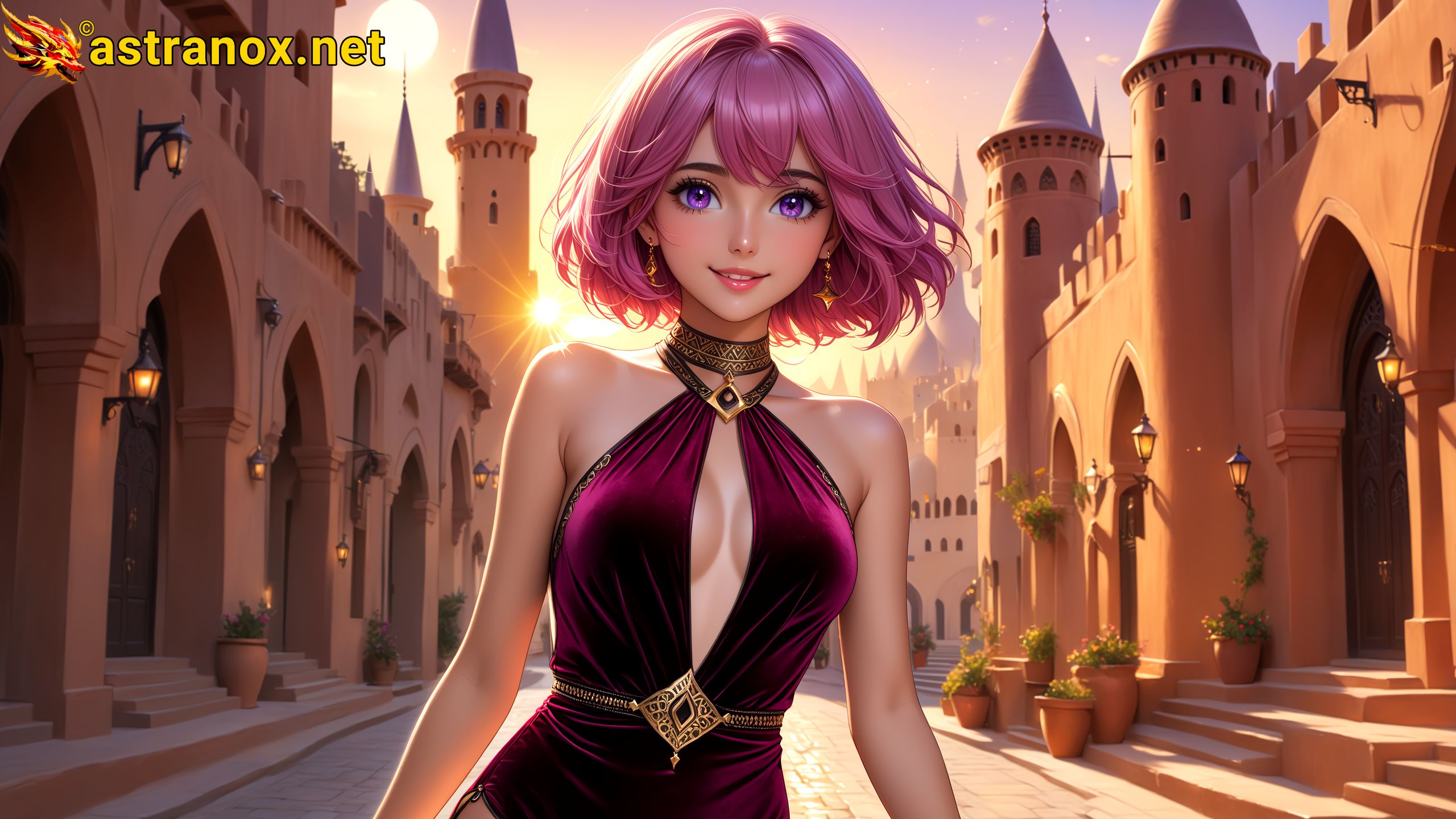 Amazing Young Female at - Download Free 4K Wallpaper Fantasy wallpaper with Eyes and Hair.