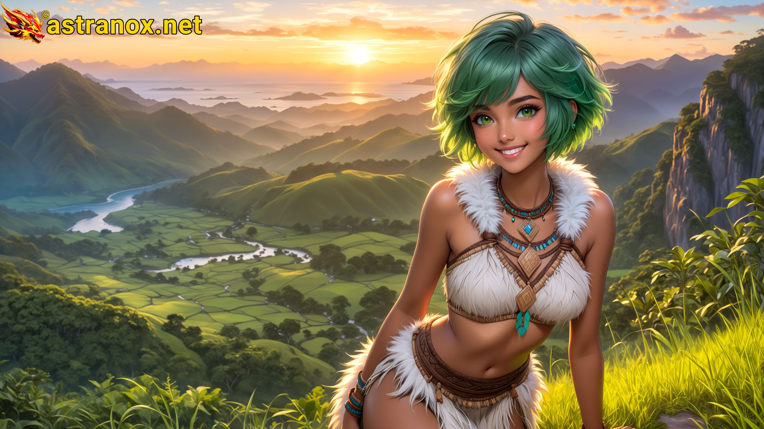 Amazing Young Female at - Download Free 4K Wallpaper Fantasy wallpaper with Eyes and Hair.
