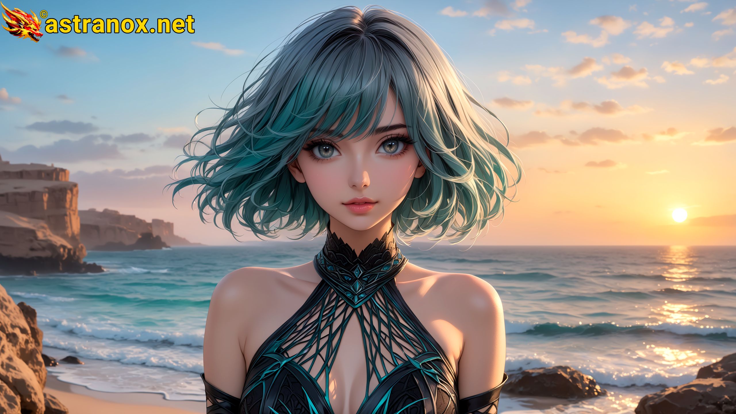 Amazing Young Female at - Download Free 4K Wallpaper Fantasy wallpaper with Eyes and Hair.