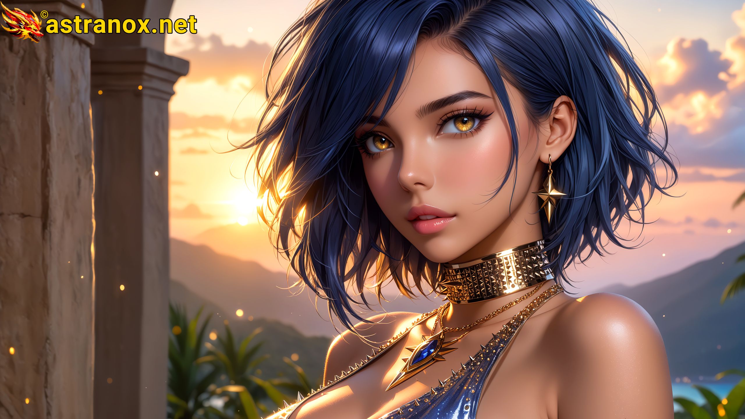 Amazing Young Female at - Download Free 4K Wallpaper Fantasy wallpaper with Eyes and Hair.