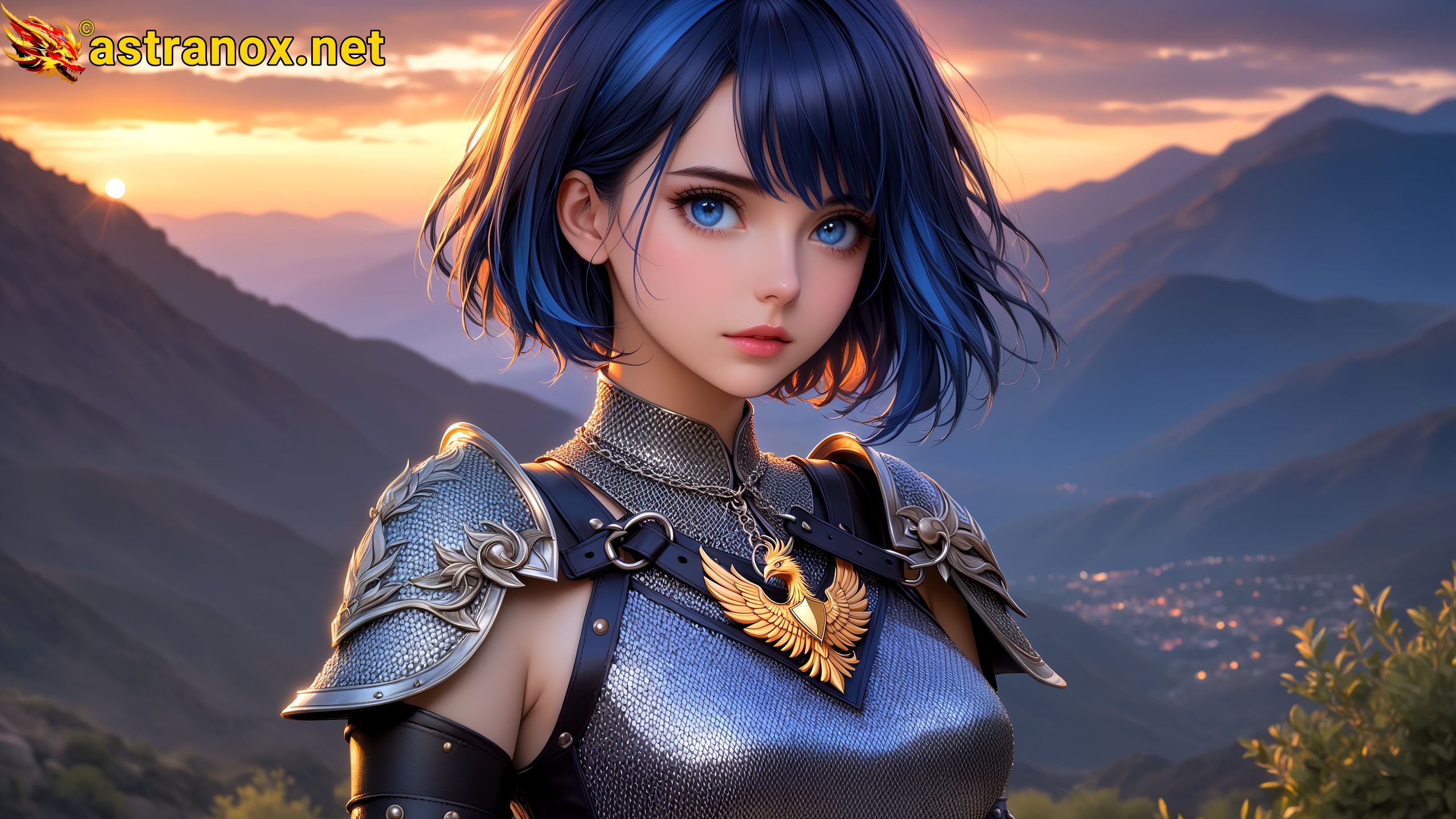 Amazing Young Female at - Download Free 4K Wallpaper Fantasy wallpaper with Eyes and Hair.