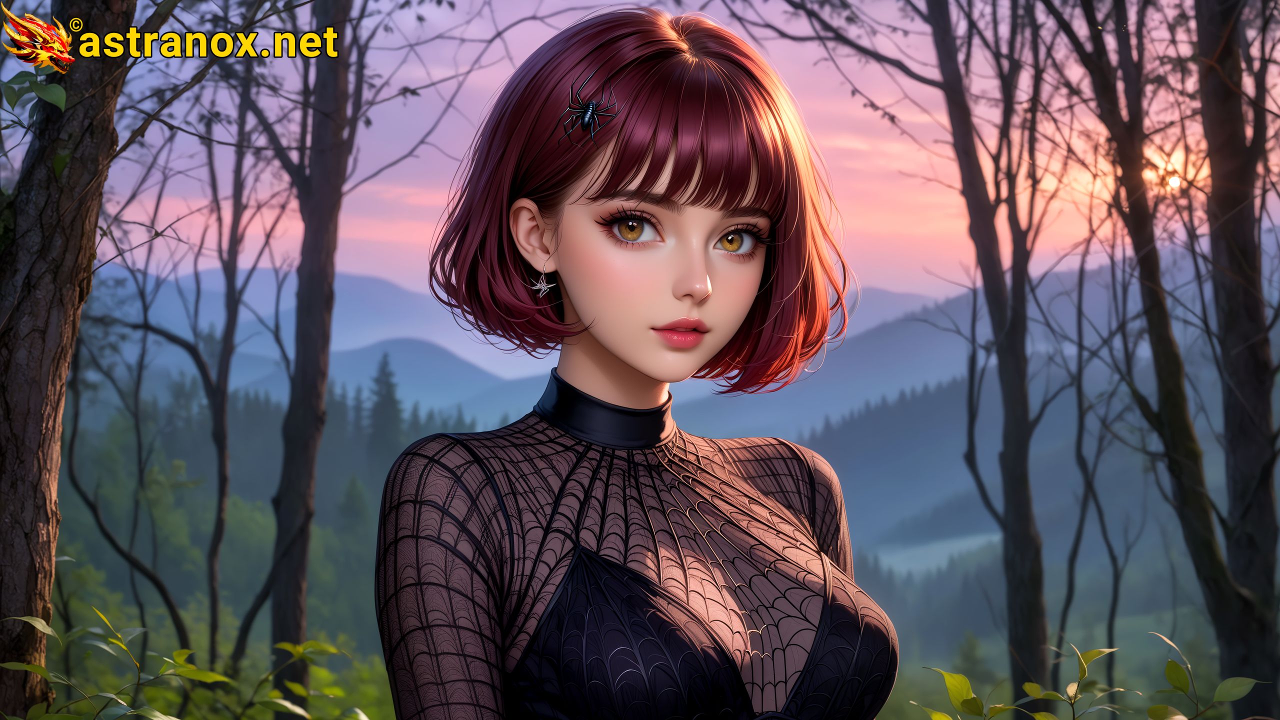 Amazing Young Female at - Download Free 4K Wallpaper Fantasy wallpaper with Eyes and Hair.